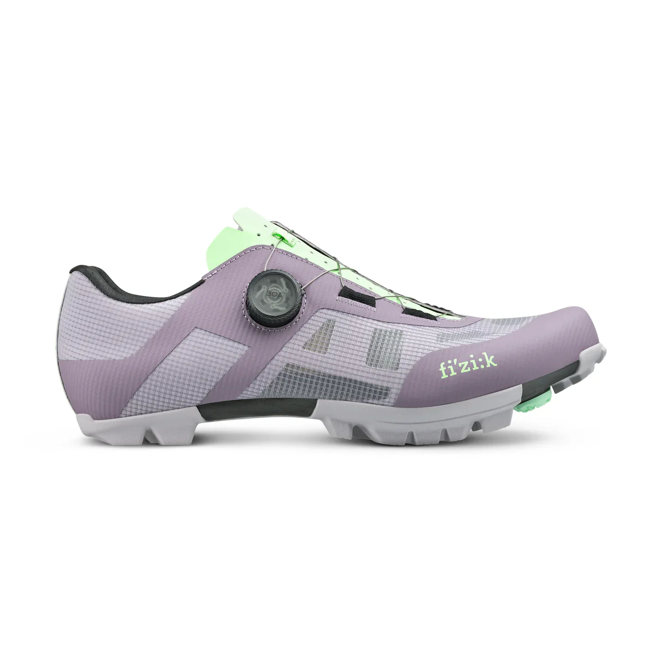 FIZIK VENTO PROXY WIDE XC/Gravel-Mountainbike-Schuhe, Lavendel/Grün - Image 5