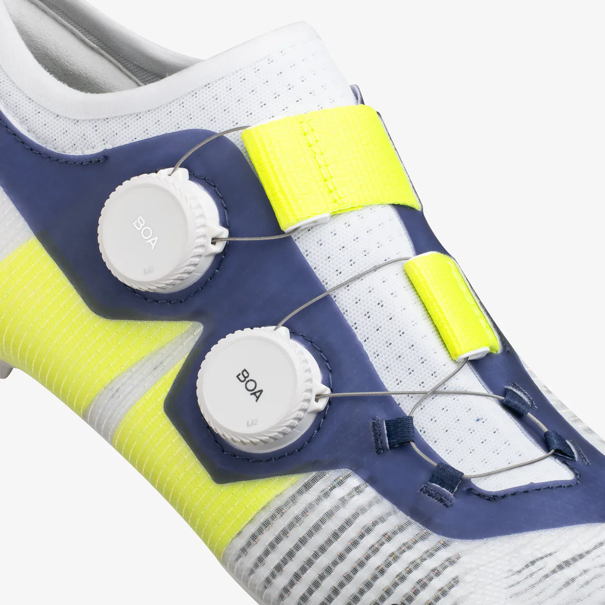 FIZIK VENTO VEGA CARBON Rennradschuhe Weiß/Gelb - Image 6