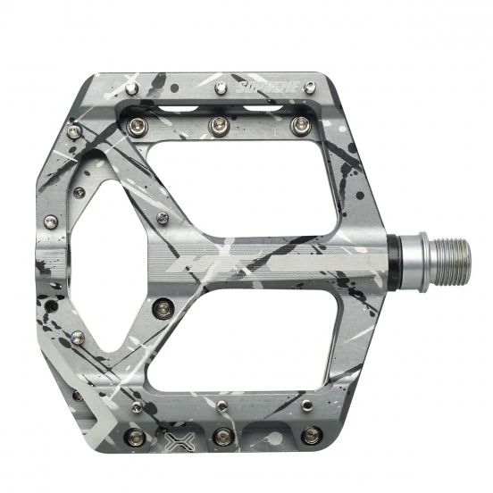 Flache Pedale HT COMPONENTS ANS10 SUPREME Grau Camo