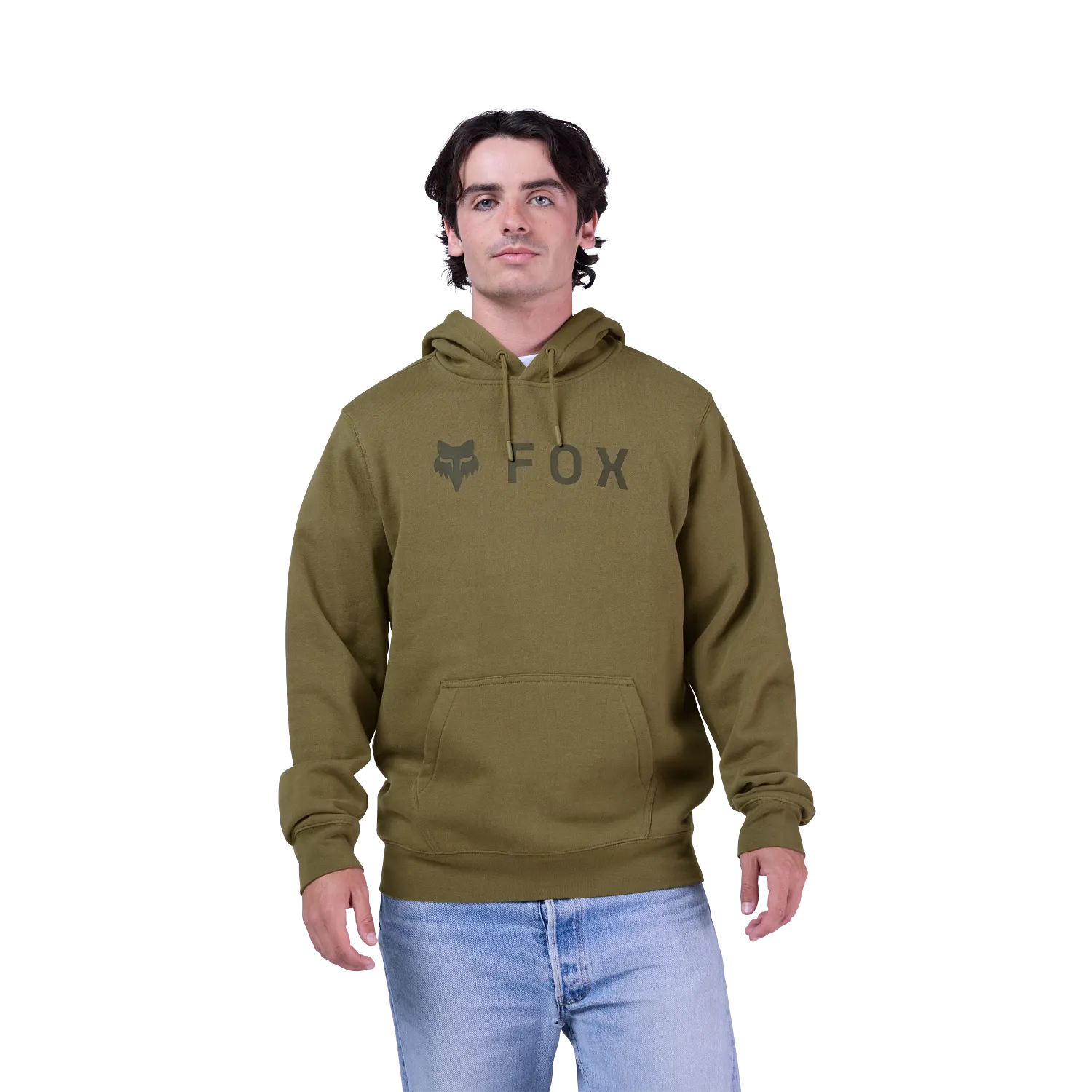 FOX ABSOLUTE FLEECE Kapuzensweatshirt Olivgrün - Image 3