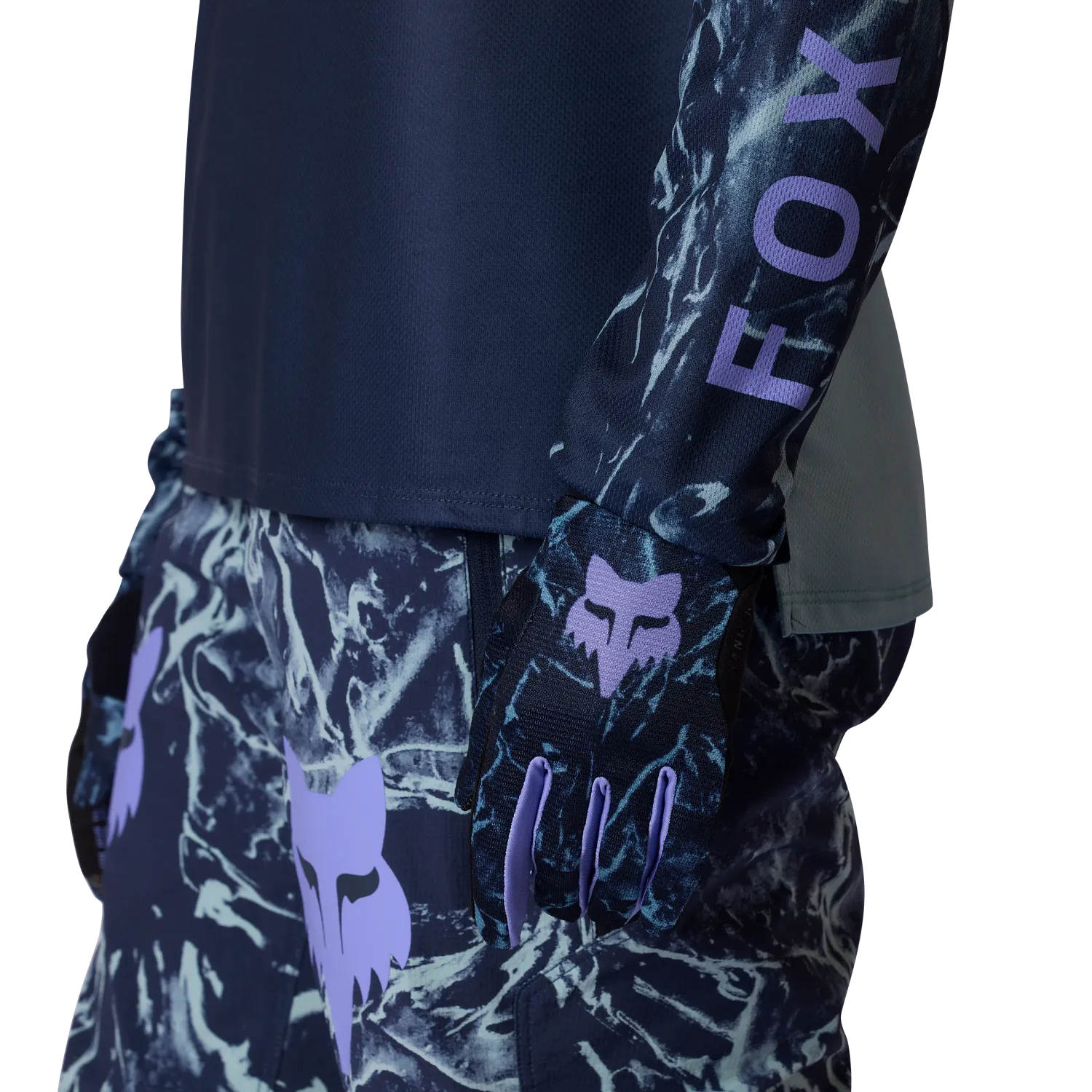 FOX RANGER IMAGE PRINT Damen Langarm Trikot Blau - Image 6
