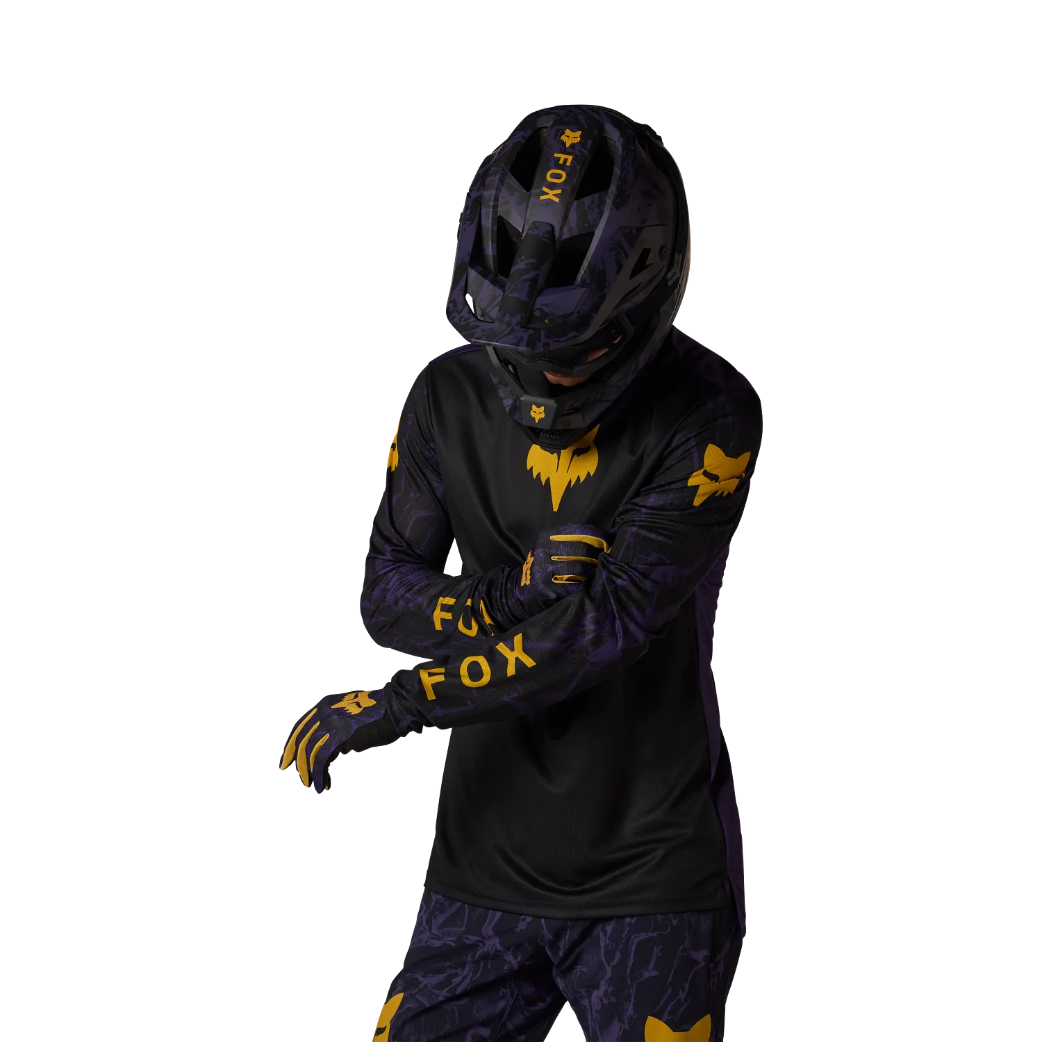 FOX RANGER IMAGE PRINT Trikot Langarm Schwarz/Violett - Image 3