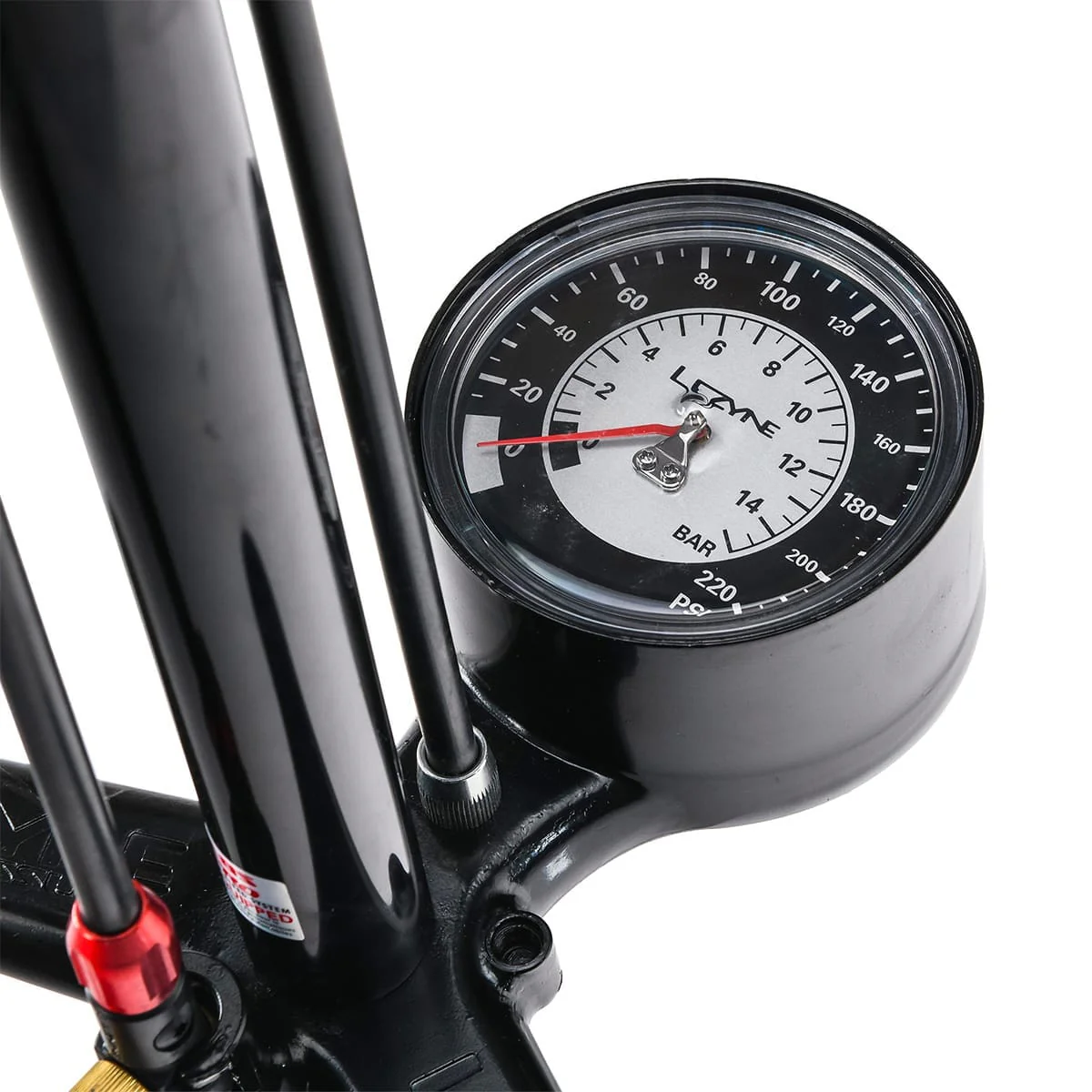 Fußpumpe LEZYNE ALLOY FLOOR DRIVE Schwarz - Image 3