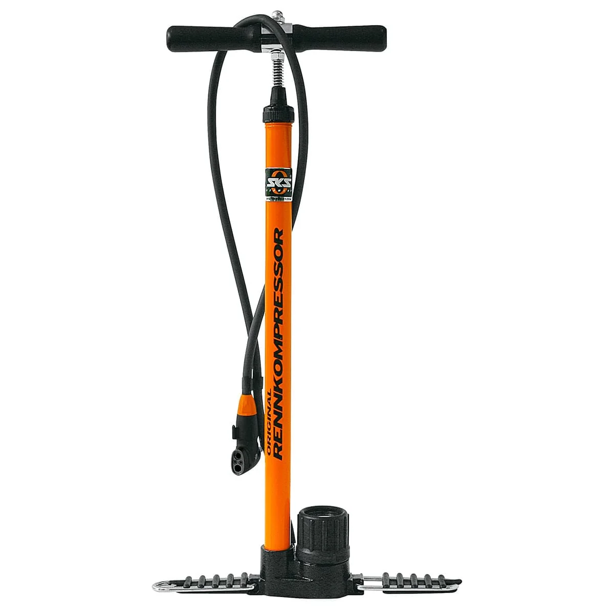 Fußpumpe SKS GERMANY RENNKOMPRESSOR MULTIVALVE Orange