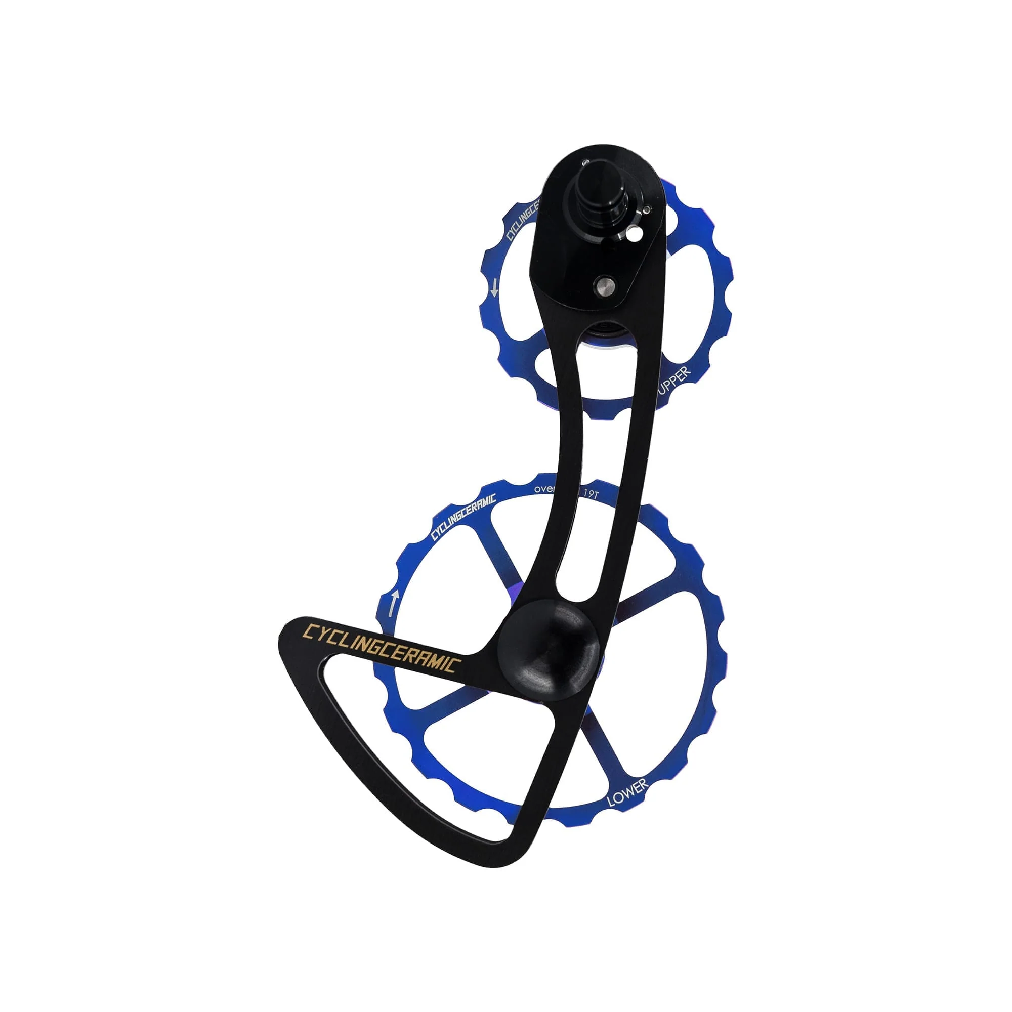 Gabelkopf des hinteren Schaltwerks 11-fach CYCLINGCERAMIC 14/19 Shimano R9100 / R8000 Blau