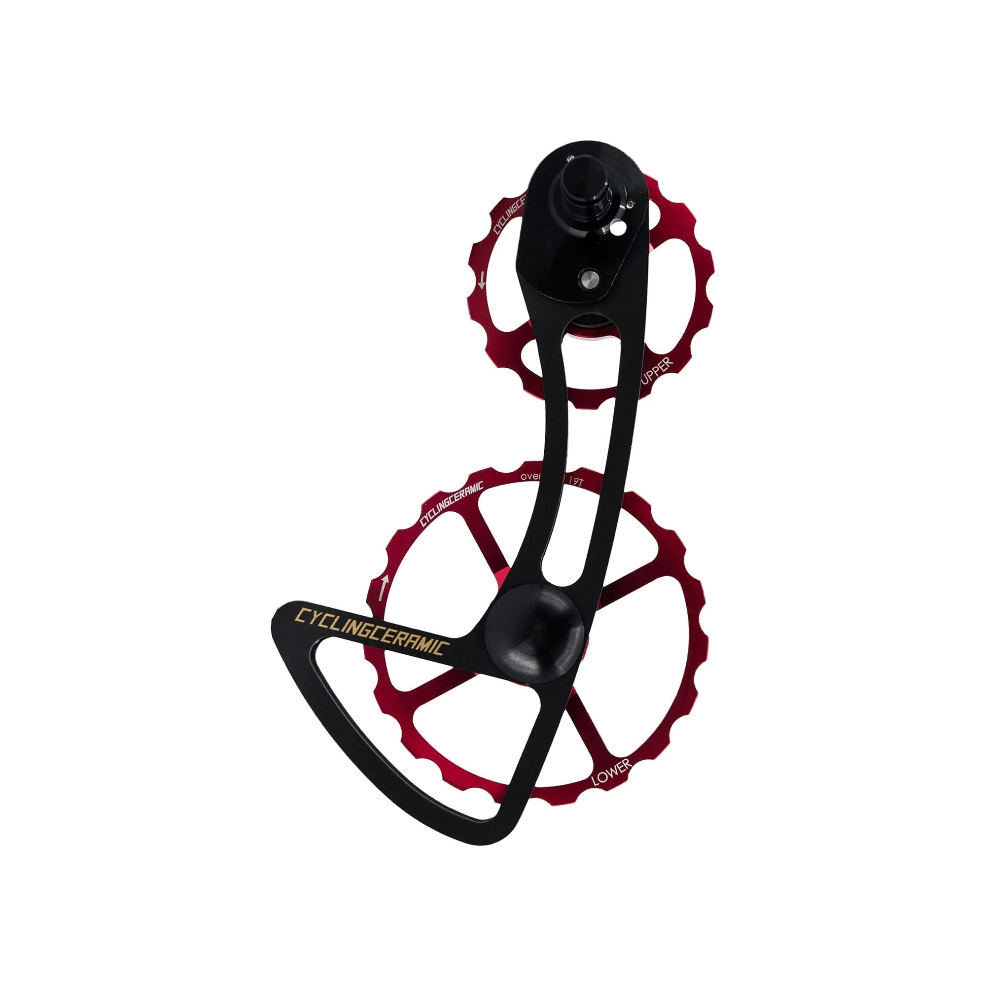 Gabelkopf des hinteren Schaltwerks 11-fach CYCLINGCERAMIC 14/19 Shimano R9100 / R8000 Rot