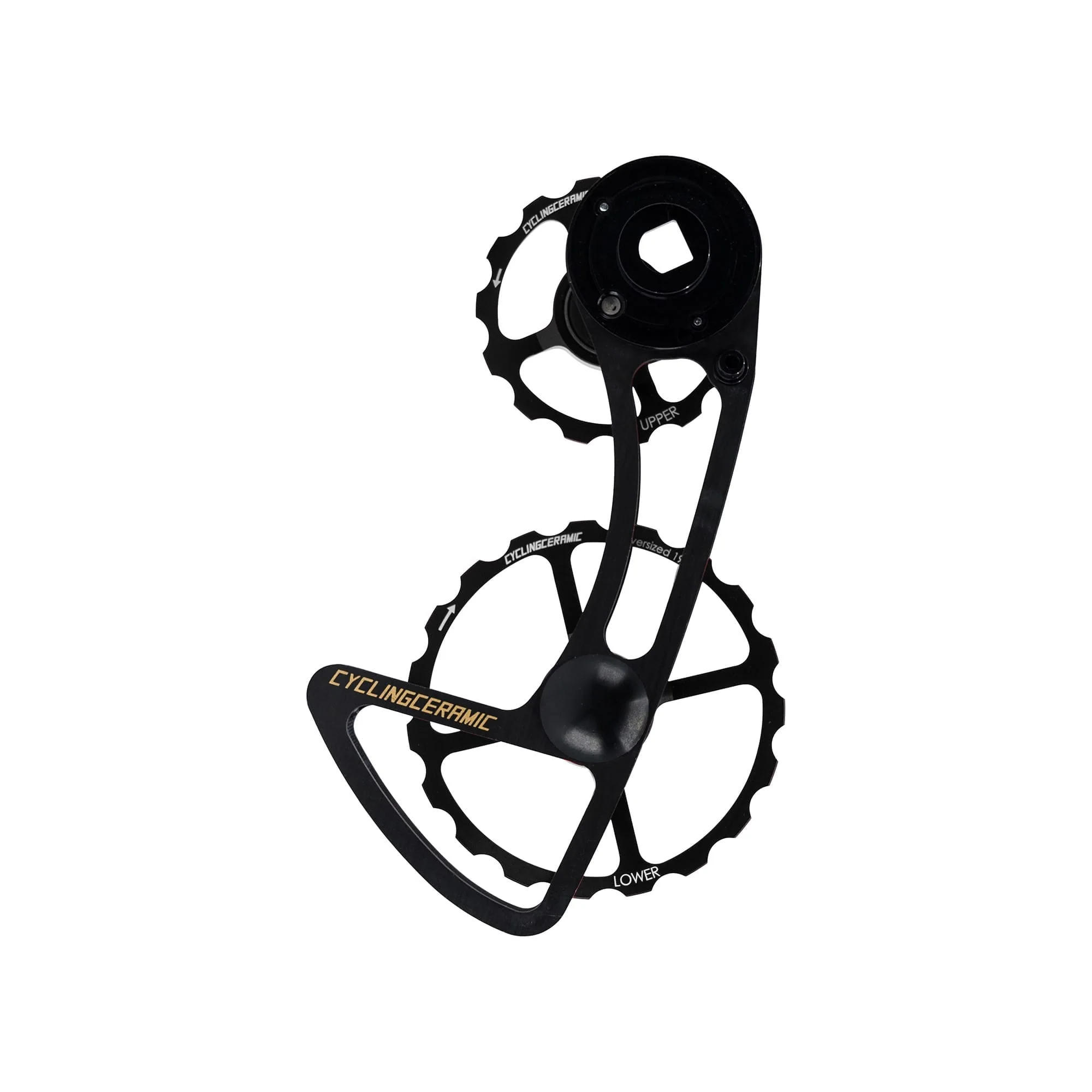 Gabelkopf des hinteren Schaltwerks 12-fach CYCLINGCERAMIC 14/19 Sram E-Tap AXS Schwarz