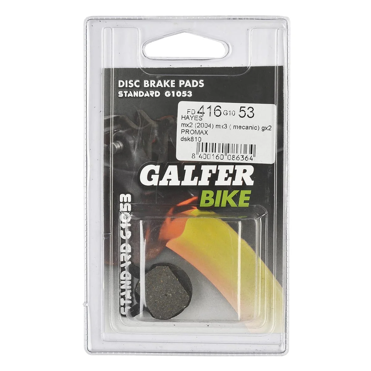 GALFER PERFORMANCE Hayes MX-2 (2004) / MX-3 Mec / MX-4 / MX-5 / GX-2 / Sole Semi-Metallic-Schneidplatten - Image 3