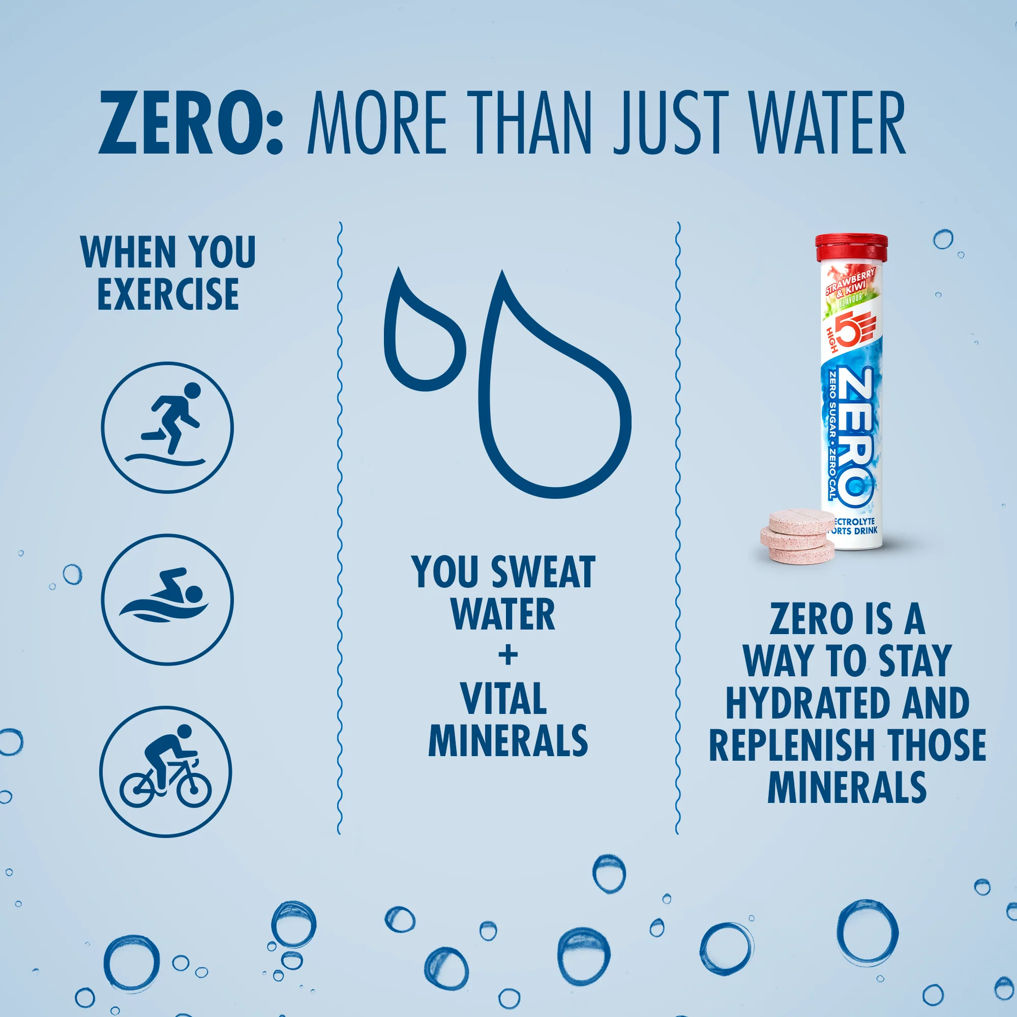 HIGH5 ZERO Elektrolyt-Hydratationstabletten (x20) Erdbeer-Kiwi - Image 4