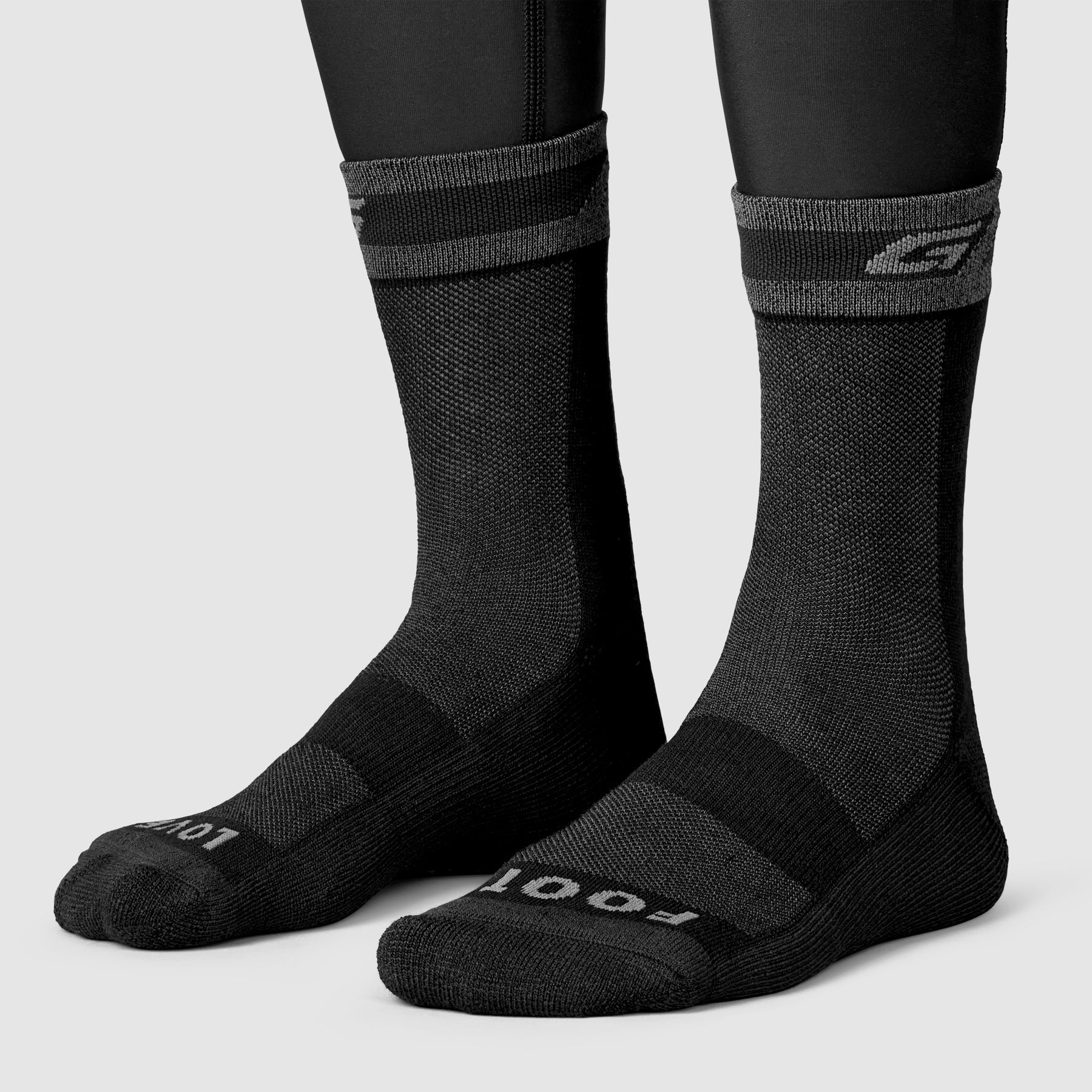 GRIPGRAB Merino Socken Winter Schwarz - Image 5