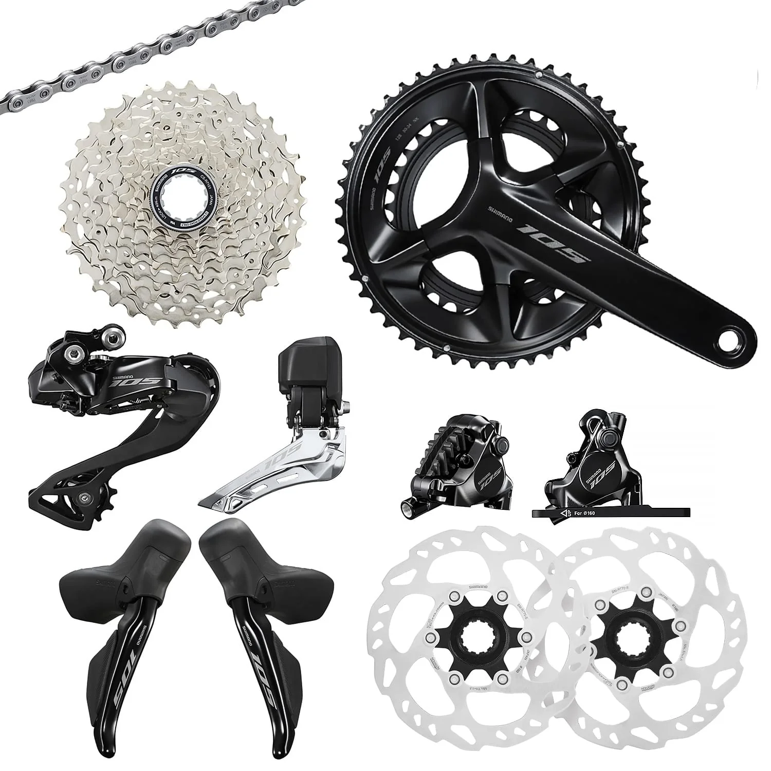 Gruppe SHIMANO 105 Di2 R7170 2x12V