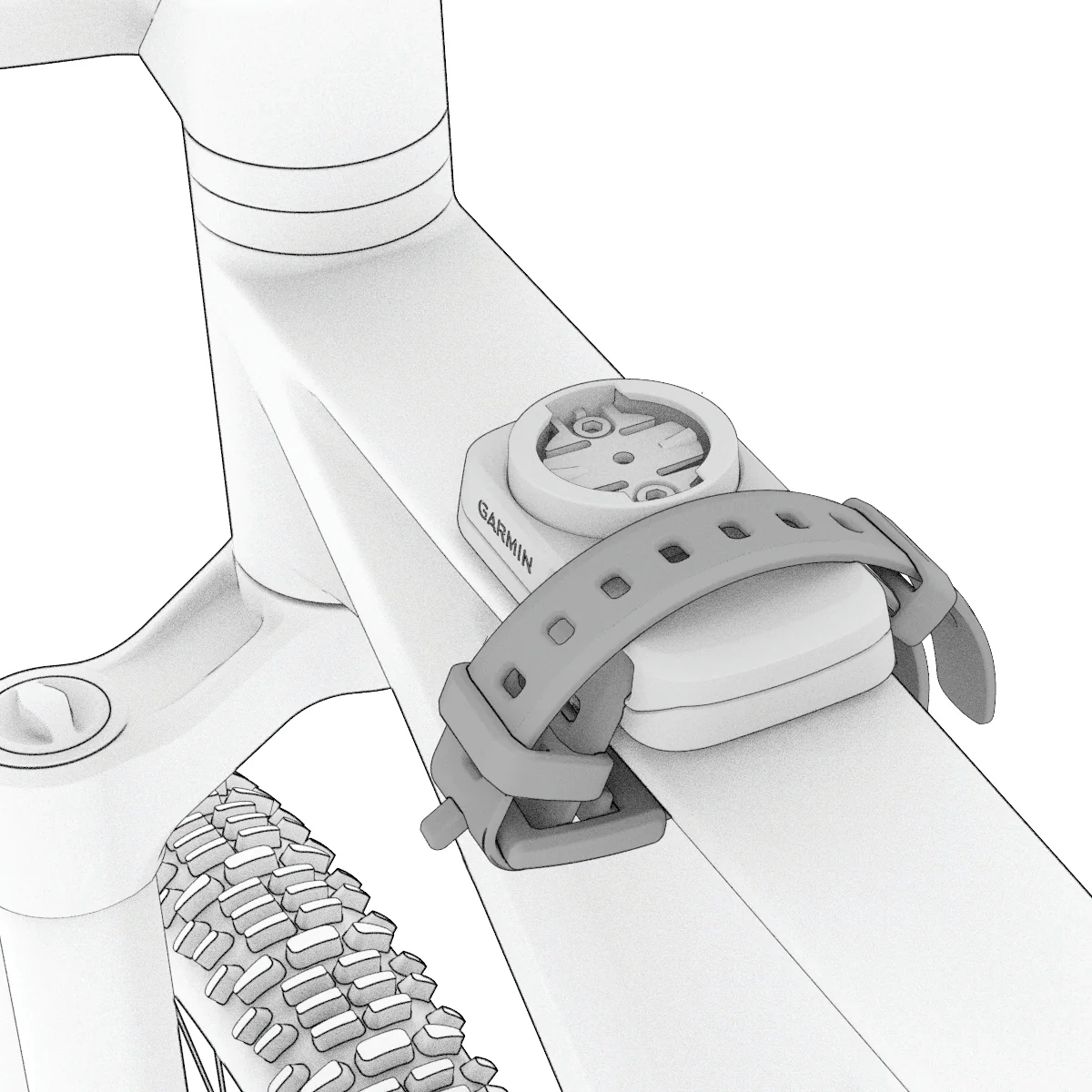Oberrohrhalter für GARMIN EDGE MTB - Image 4