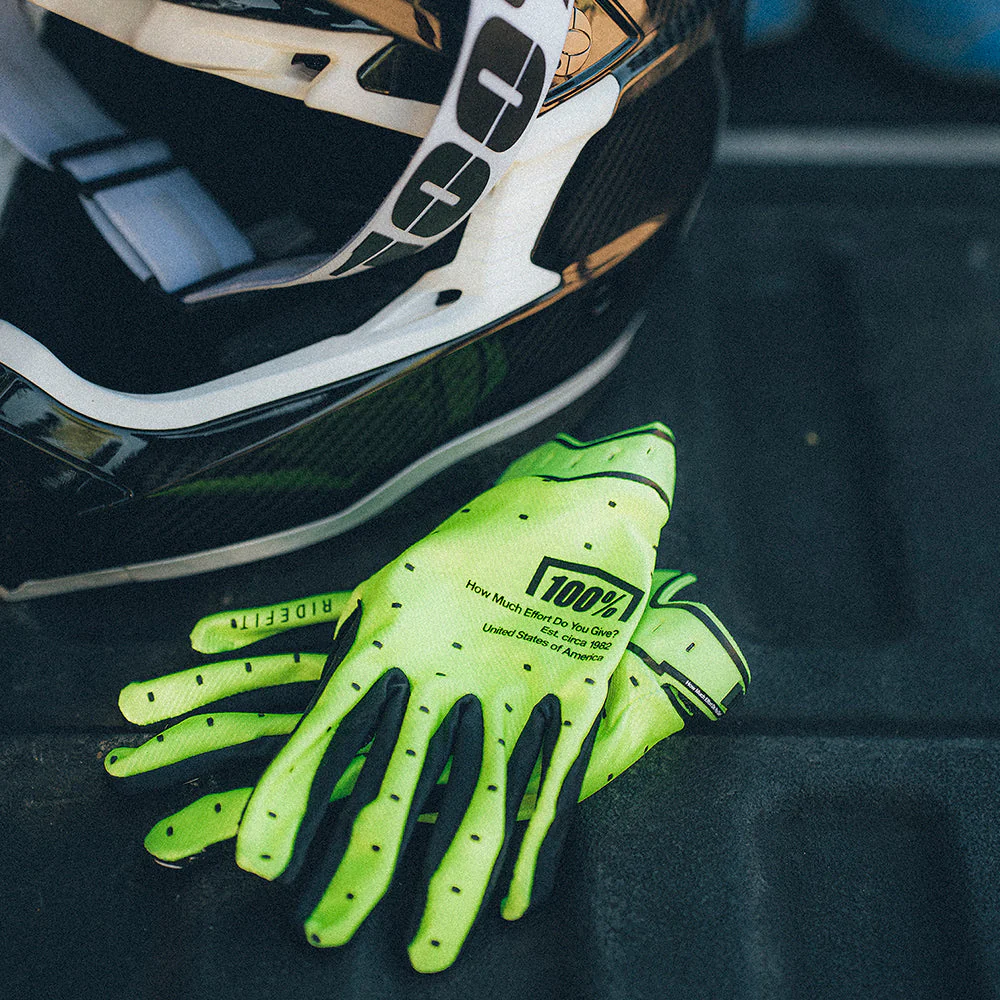 Handschuhe 100% RIDEFIT Gelb - Image 3