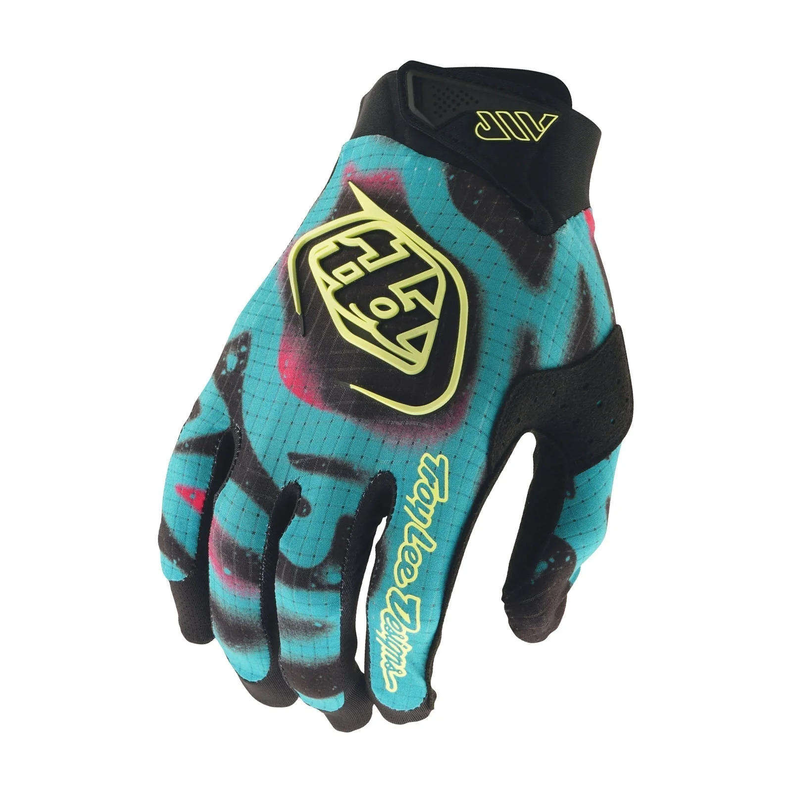 TROY LEE DESIGNS AIR MEMBRANE Handschuhe Schwarz/Blau/Gelb