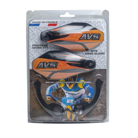 Handschützer AVS KIT DECO Alu-Lasche Orange/Schwarz - Image 2