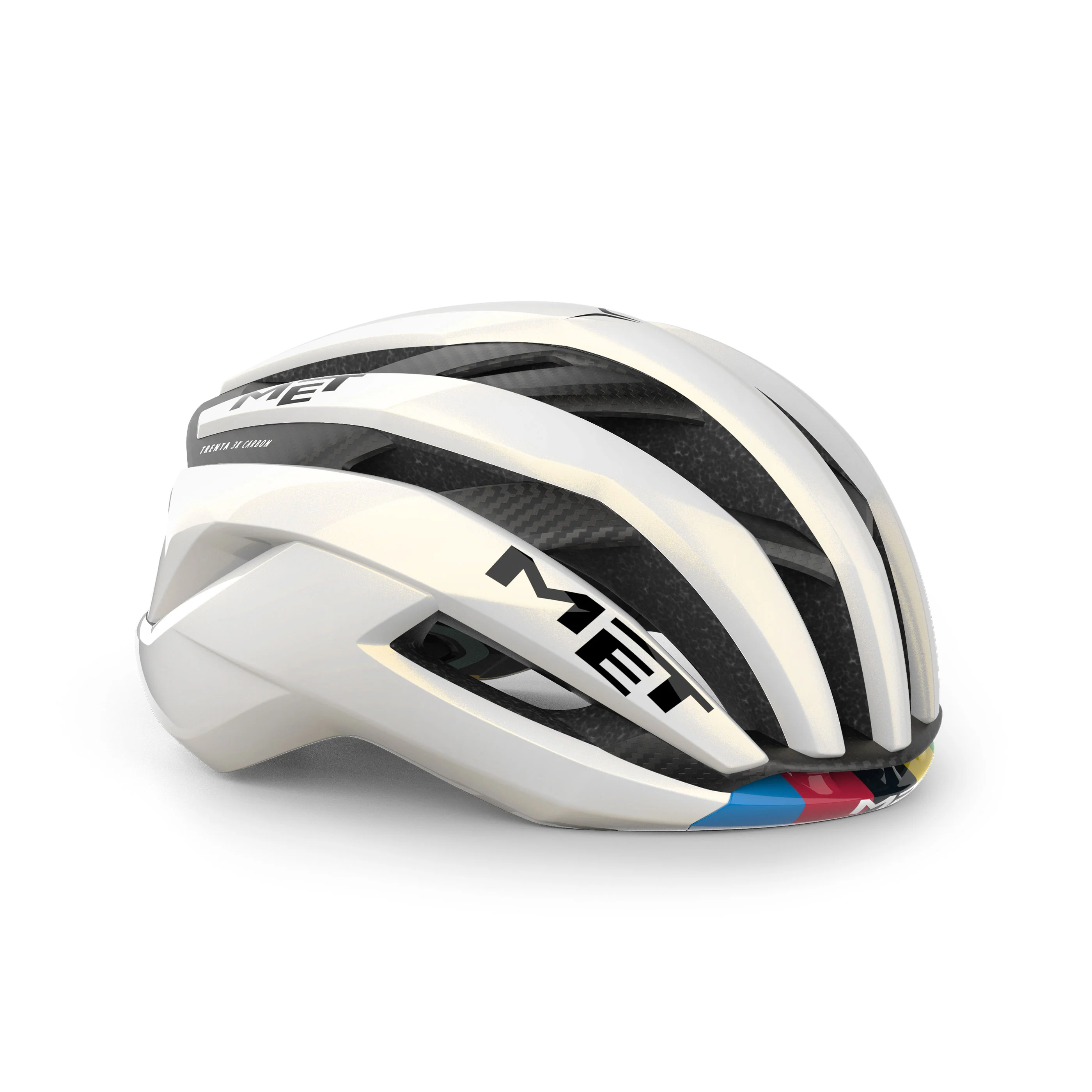 Helm MET TRENTA 3K CARBON LIMITED WORLD CHAMPION 2026 Weiß