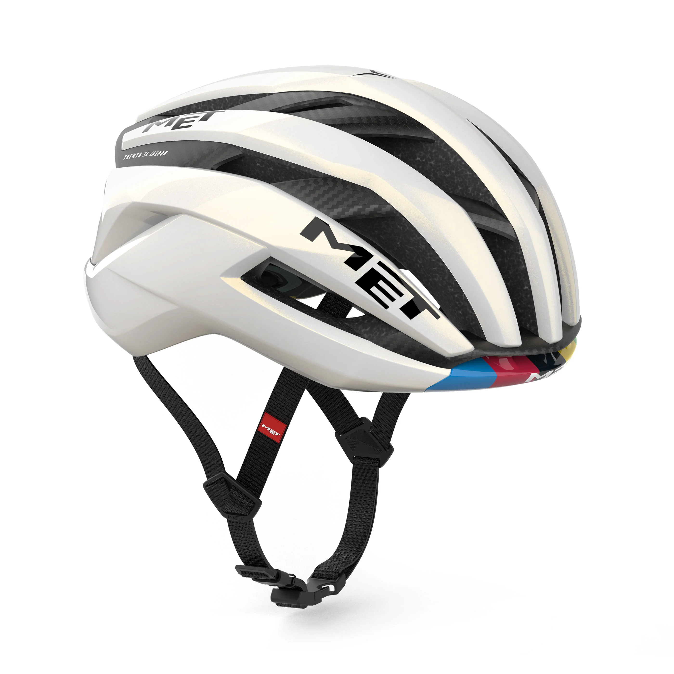 Helm MET TRENTA 3K CARBON LIMITED WORLD CHAMPION 2026 Weiß - Image 4