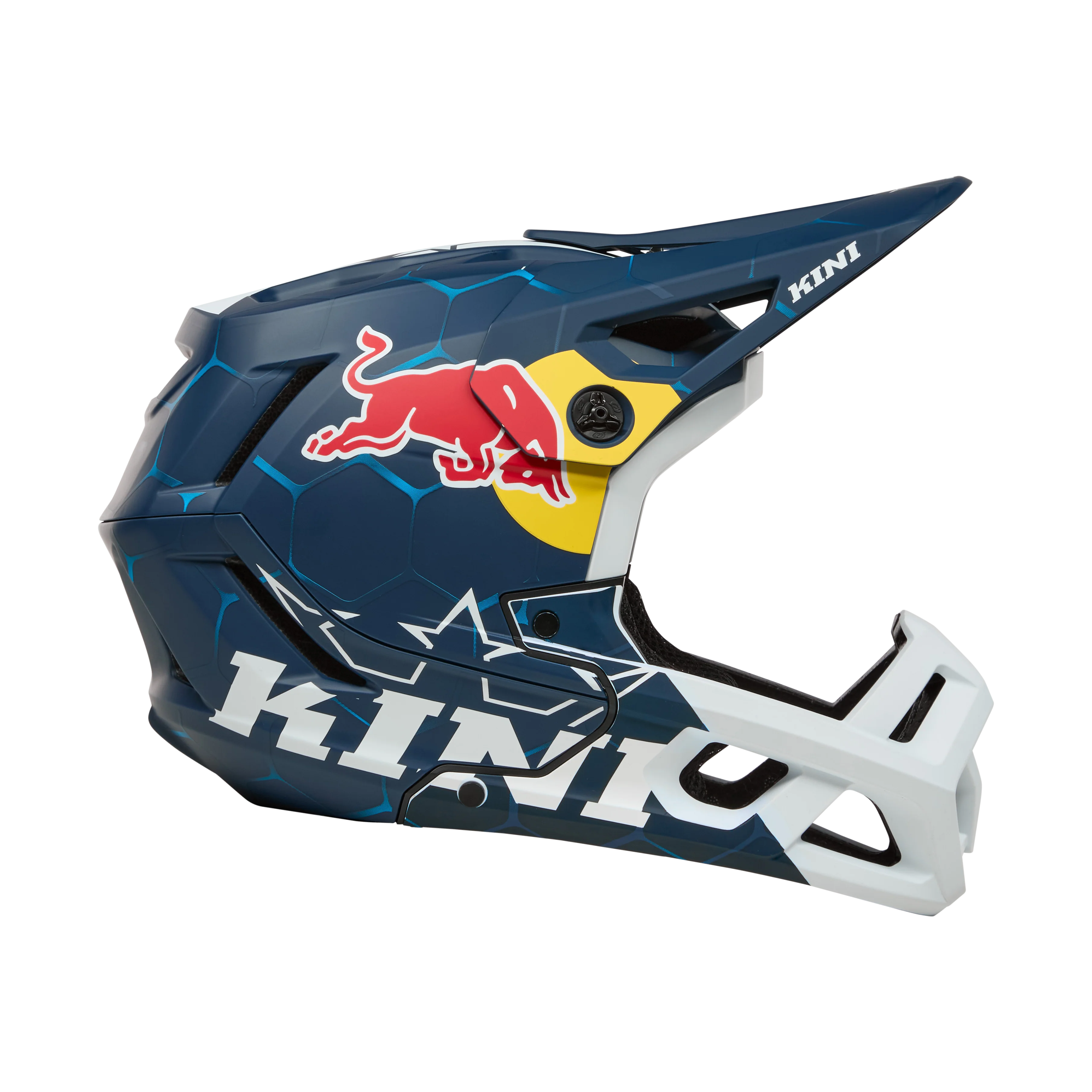 O'NEAL EC KINI RED BULL 1.0 Mountainbike-Helm Weiß/Blau - Image 5