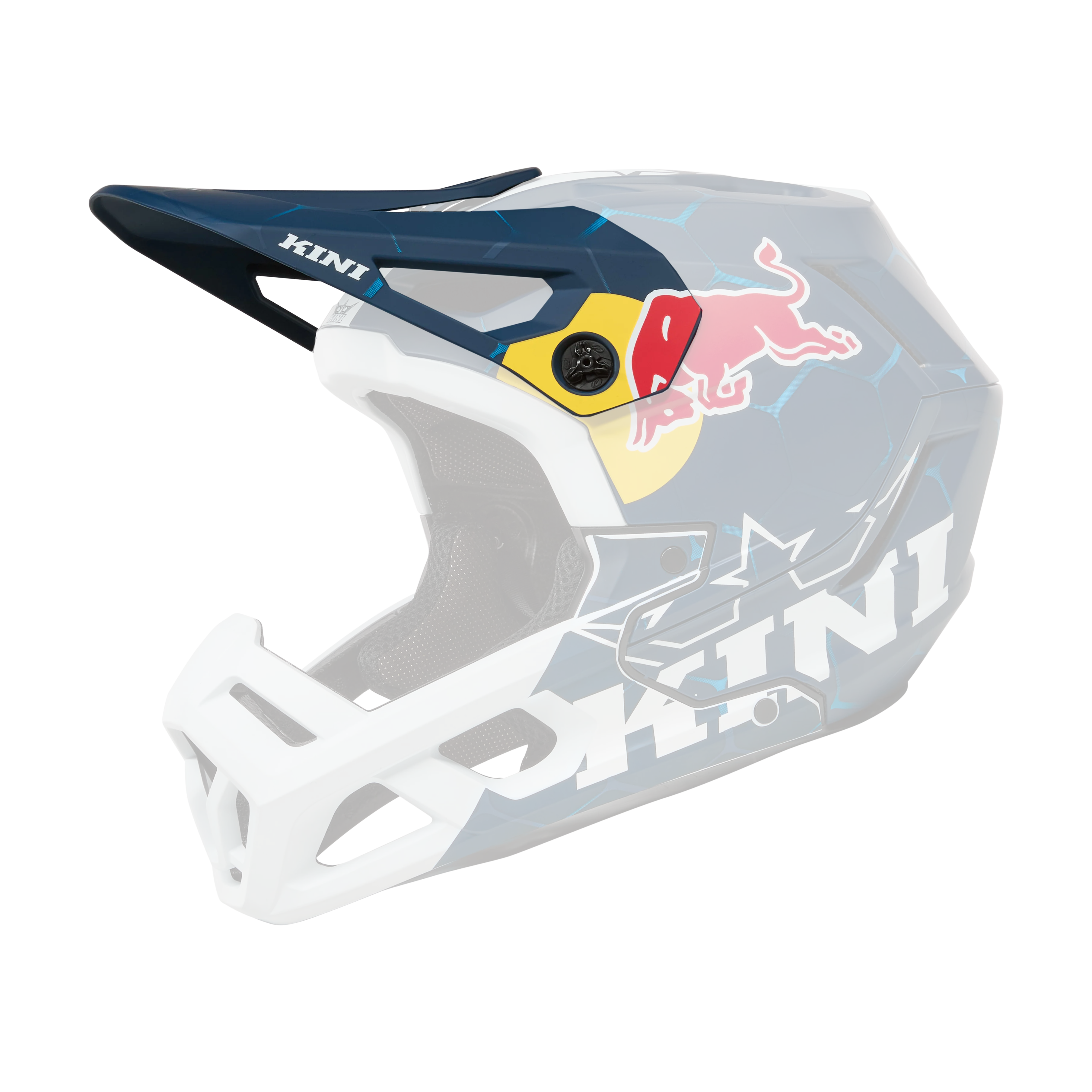 O'NEAL EC KINI RED BULL 1.0 Mountainbike-Helm Weiß/Blau - Image 8