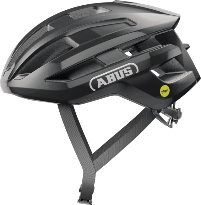 Helm Straße ABUS POWERDOME MIPS Schwarz Brillant