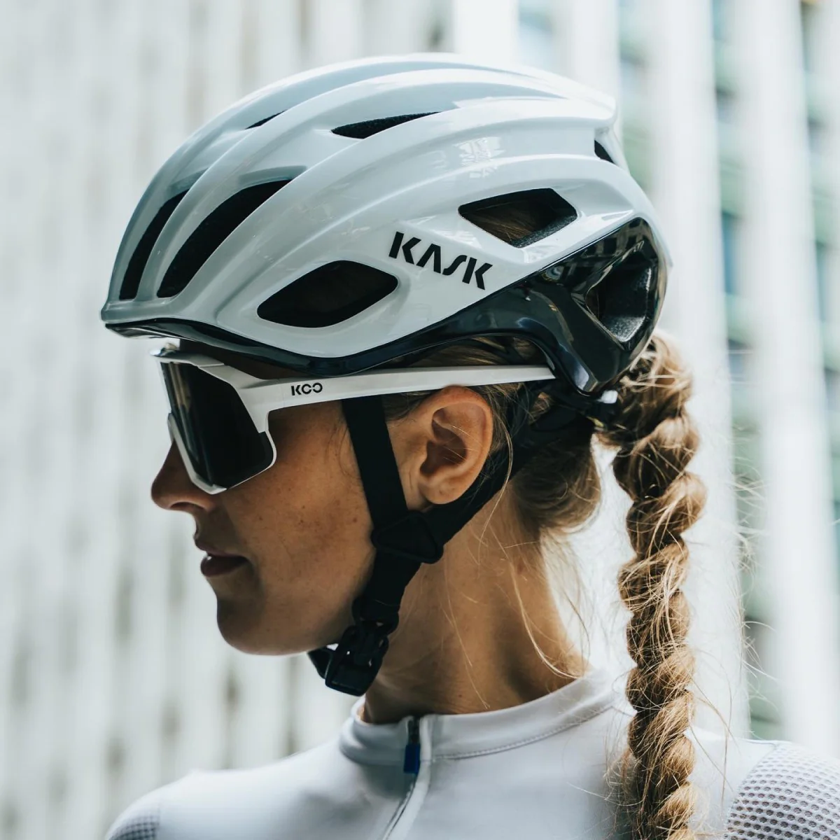 Helm Straße KASK MOJITO CUBED BICOLOR Weiß/Schwarz - Image 2