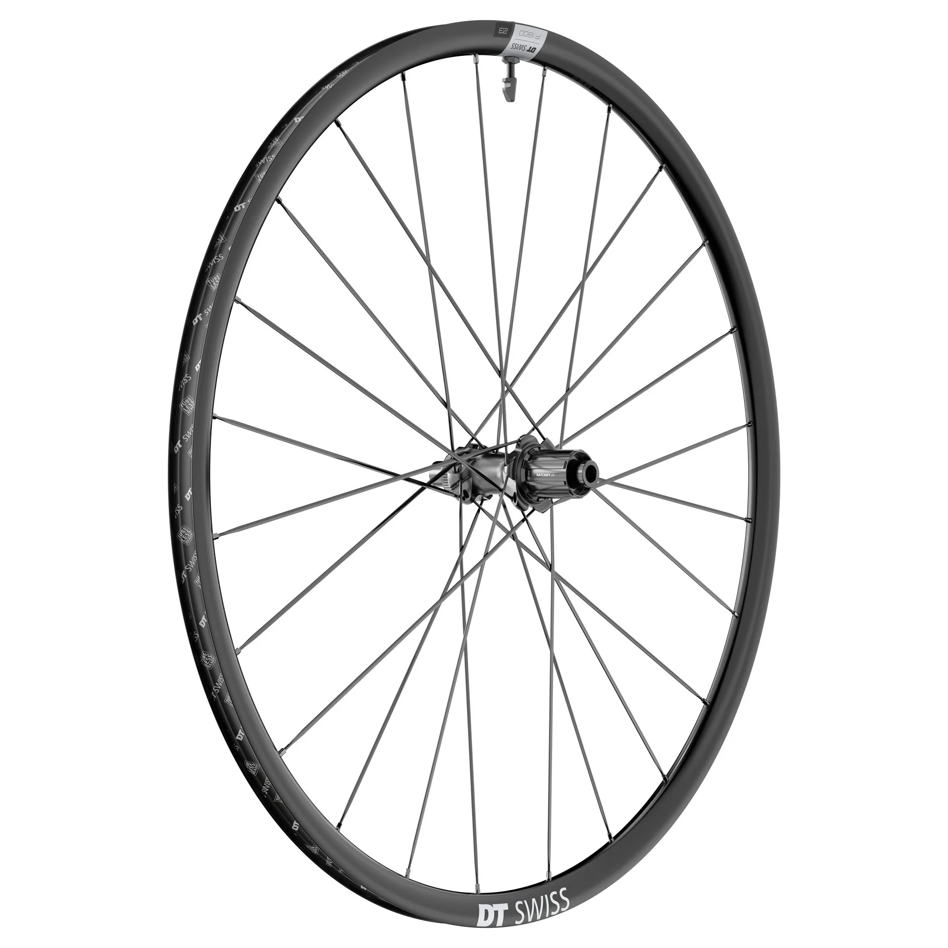 Hinterrad DT SWISS P 1800 SPLINE 23 DIC Tubeless Ready (Center Lock)