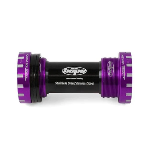 HOPE 68/73 mm Tretlagergehäuse 24 mm Achse Violett