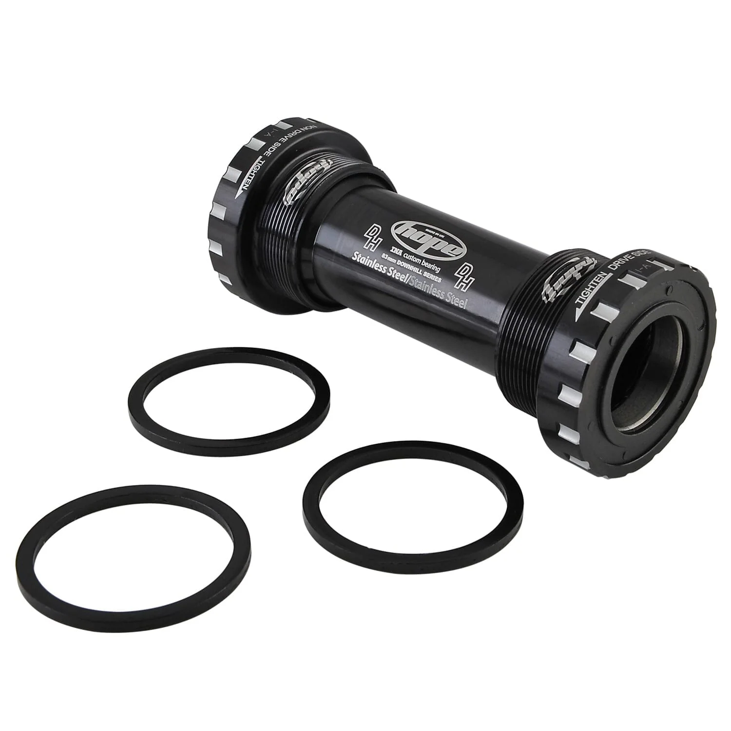 HOPE 83 mm Tretlagergehäuse 24 mm Achse #BBSSDHN Schwarz - Image 2