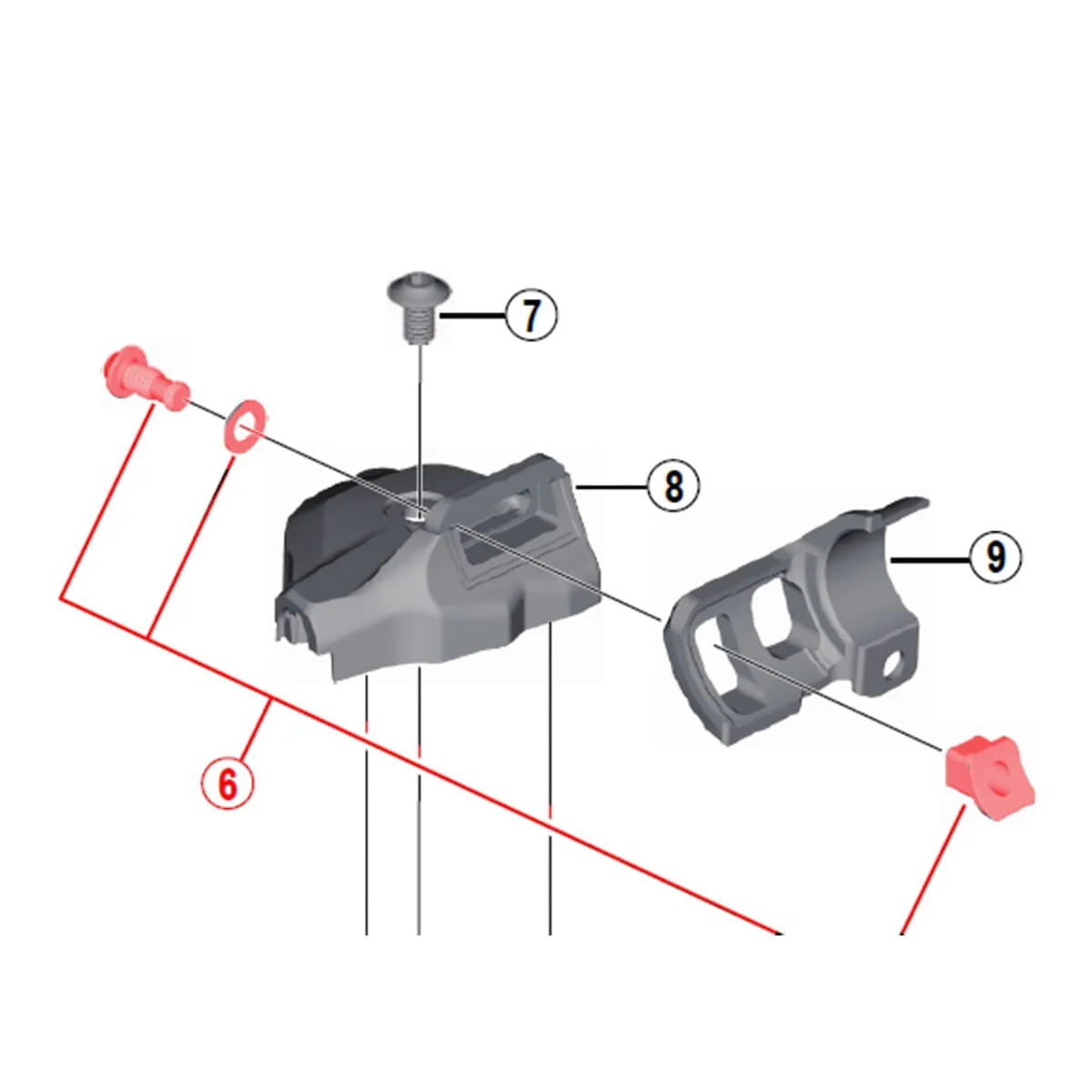 I-Spec Bolzen für SHIMANO M9000-I/M8000-I Gangschaltung