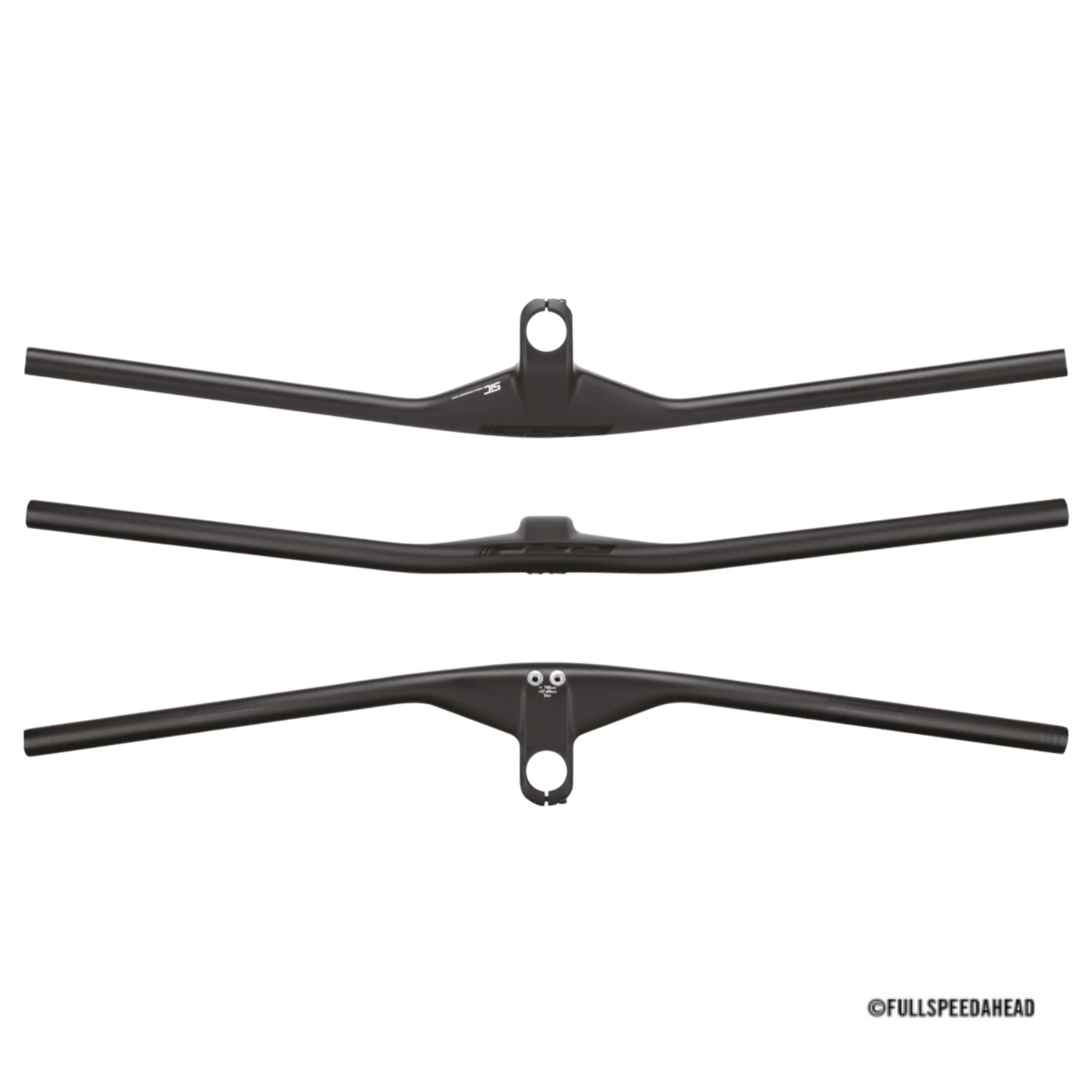 Integrierter Lenker FSA NS SIC Carbon Flat 60mm x 780mm Carbon