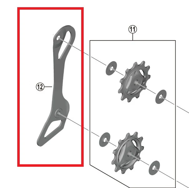 SHIMANO RD-R9250 Interne Schaltgabel für den hinteren Umwerfer