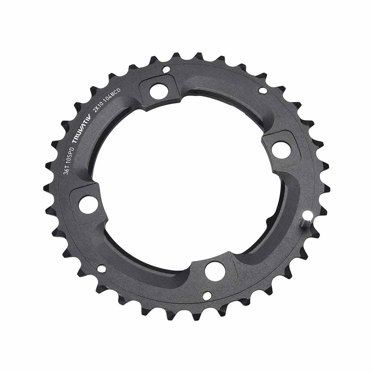 Äußeres Kettenblatt SRAM/TRUVATIV 10-fach 4 Loch 104mm 36 Dts L-PIN Alu Schwarz