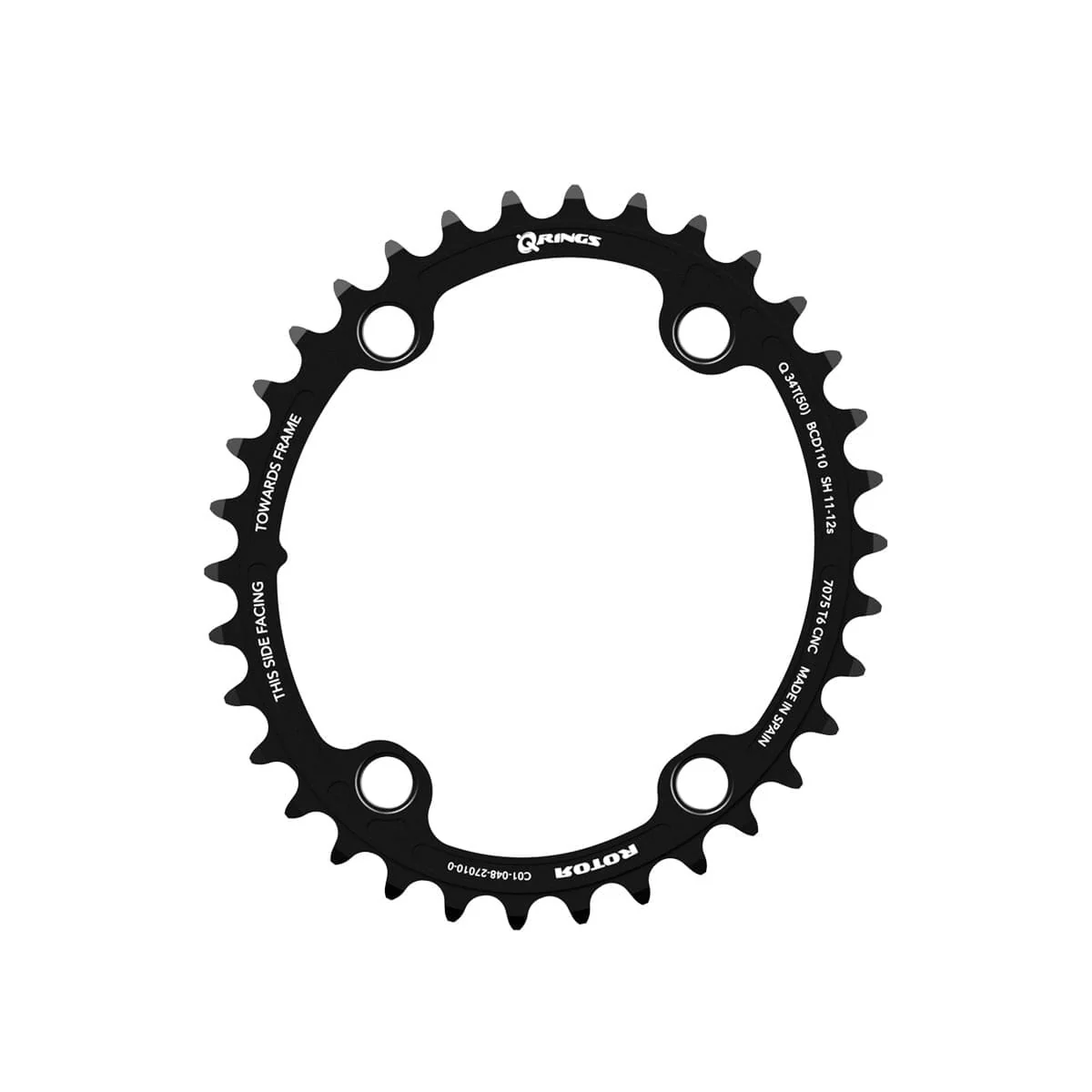 Kettenblatt Innen Oval 11/12V ROTOR Q-RINGS 110mm