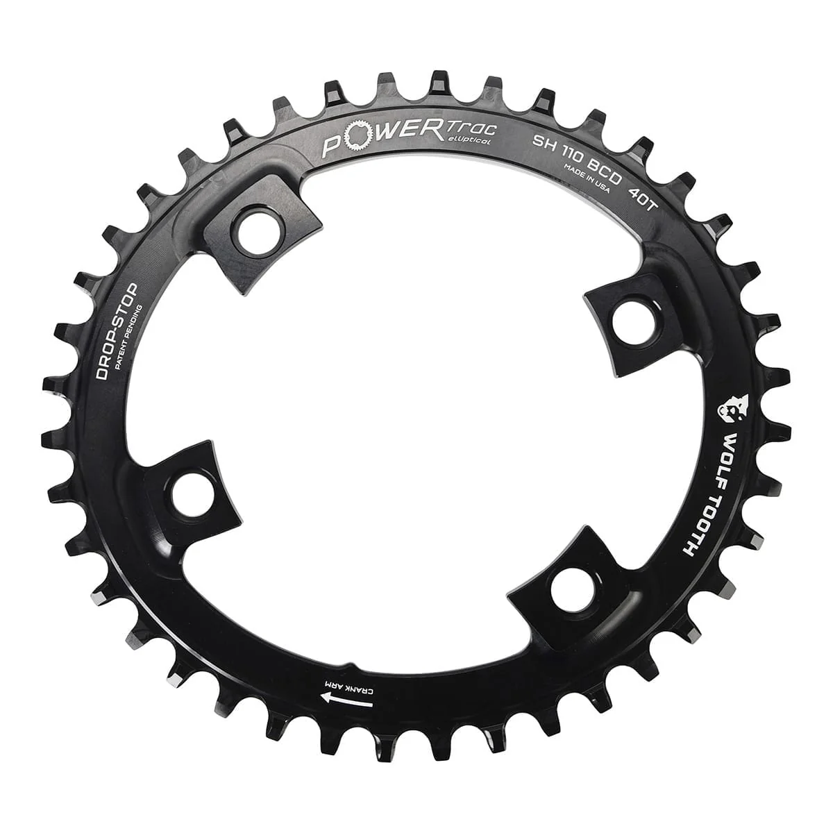Kettenblatt Mono Ovale 11V WOLF TOOTH Shimano Dura-Ace 9100/Ultegra 8000/105 R7000 110mm