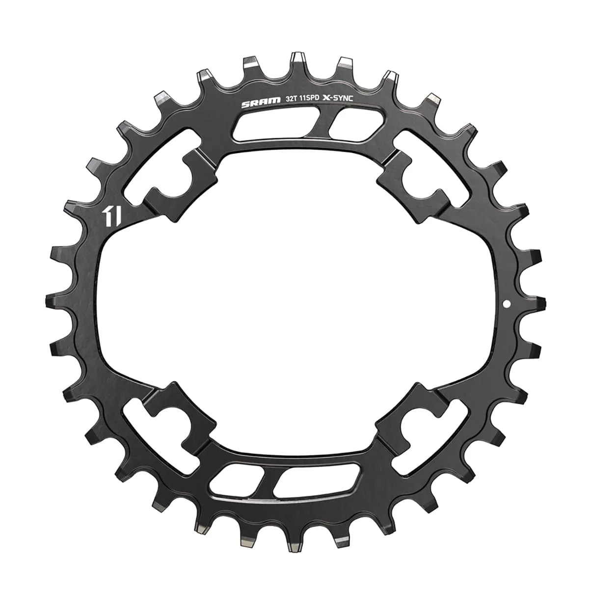 Kettenblatt Mono SRAM X-SYNC 11V 4 Loch 94mm Stahl Schwarz