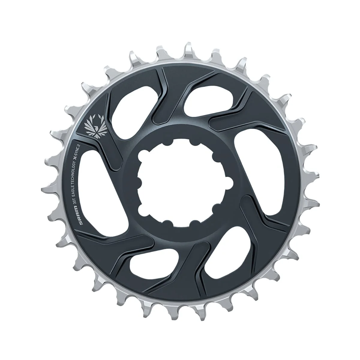 Kettenblatt Mono SRAM X-SYNC 2 EAGLE 12V Direct Mount Offset 6mm Lunar Grey