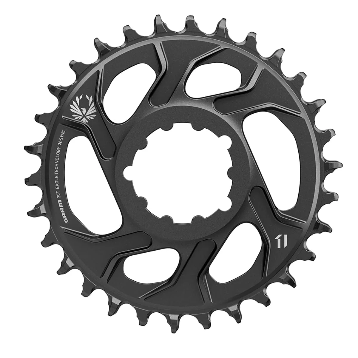 Kettenblatt Mono SRAM EAGLE X-SYNC 2 12-fach 12-fach Direct Mount Offset 6mm Alu Schwarz