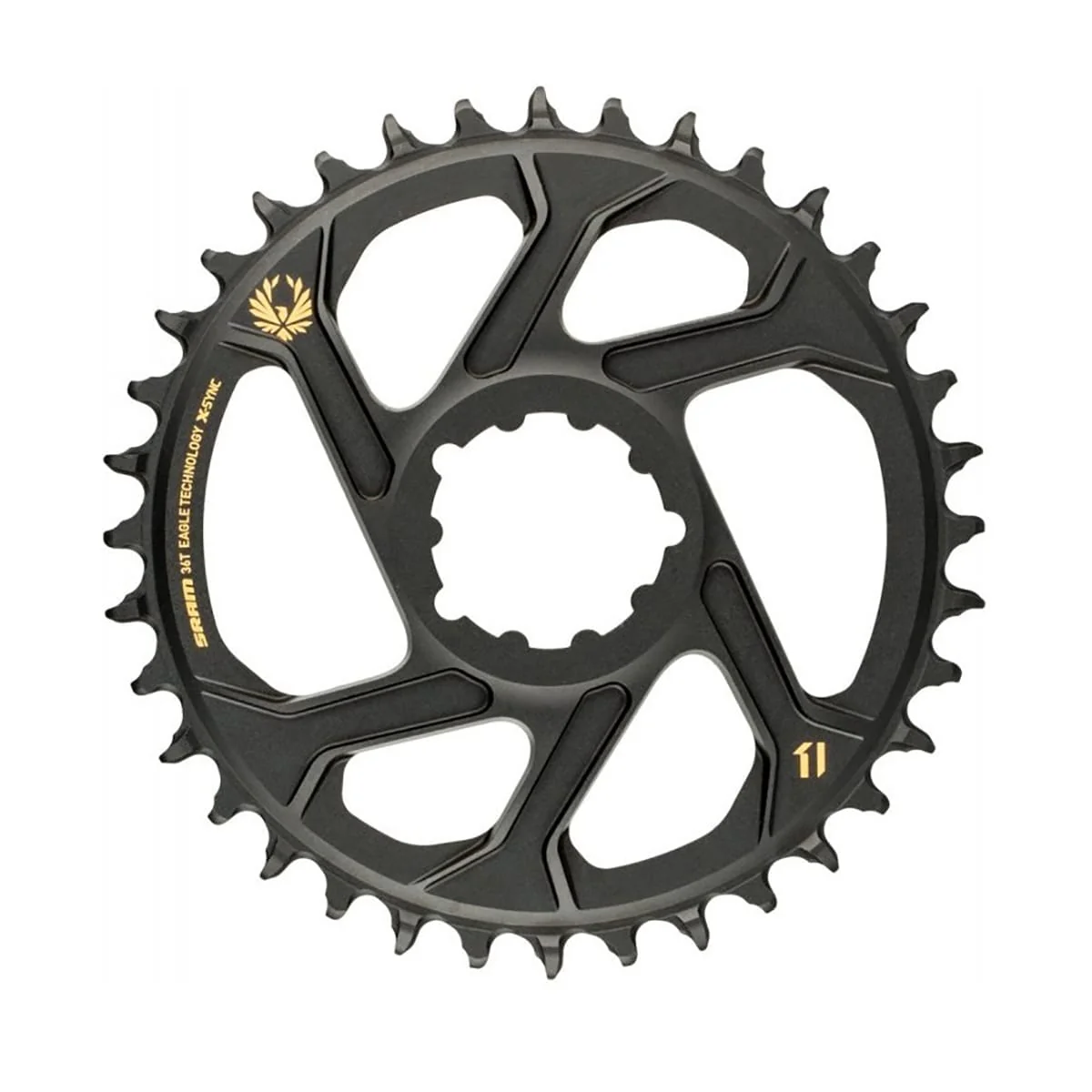 Kettenblatt Mono SRAM EAGLE X-SYNC 2 BOOST 11/12-fach Direct Mount Offset 3mm Alu Schwarz/Gold