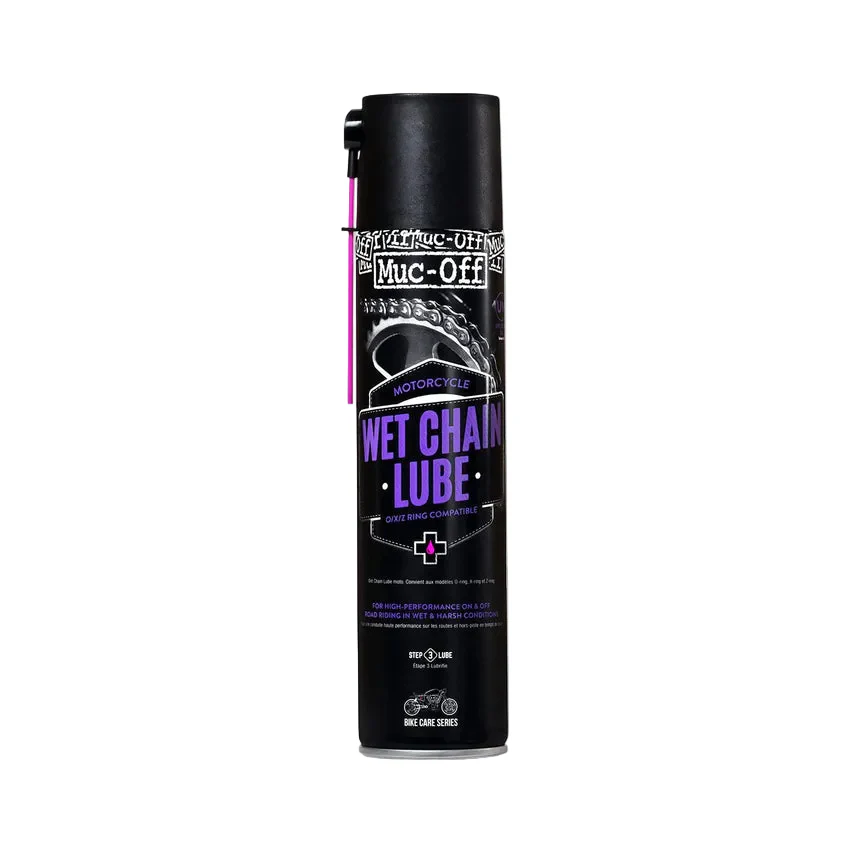 MUC-OFF WET WEATHER CHAIN LUBE Spray All Conditions Chain Lubricant (400 ml)
