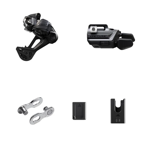 Upgrade-Kit SHIMANO DEORE Di2 Wireless M6250-SGS Langer Gabelkopf Montage Hebel