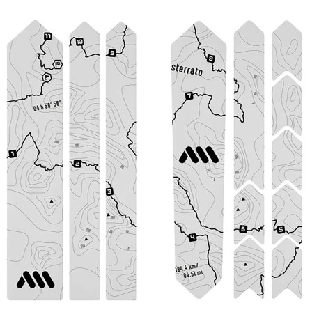 Klebeschutz für ALL MOUNTAIN STYLE EXTRA Gravel/Route Sterrato Rahmen Schwarz