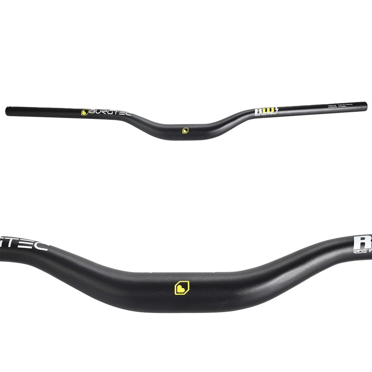 Kleiderbügel BURGTEC RIDE WIDE E-BIKE Rise 35mm 800mm Schwarz - Image 2