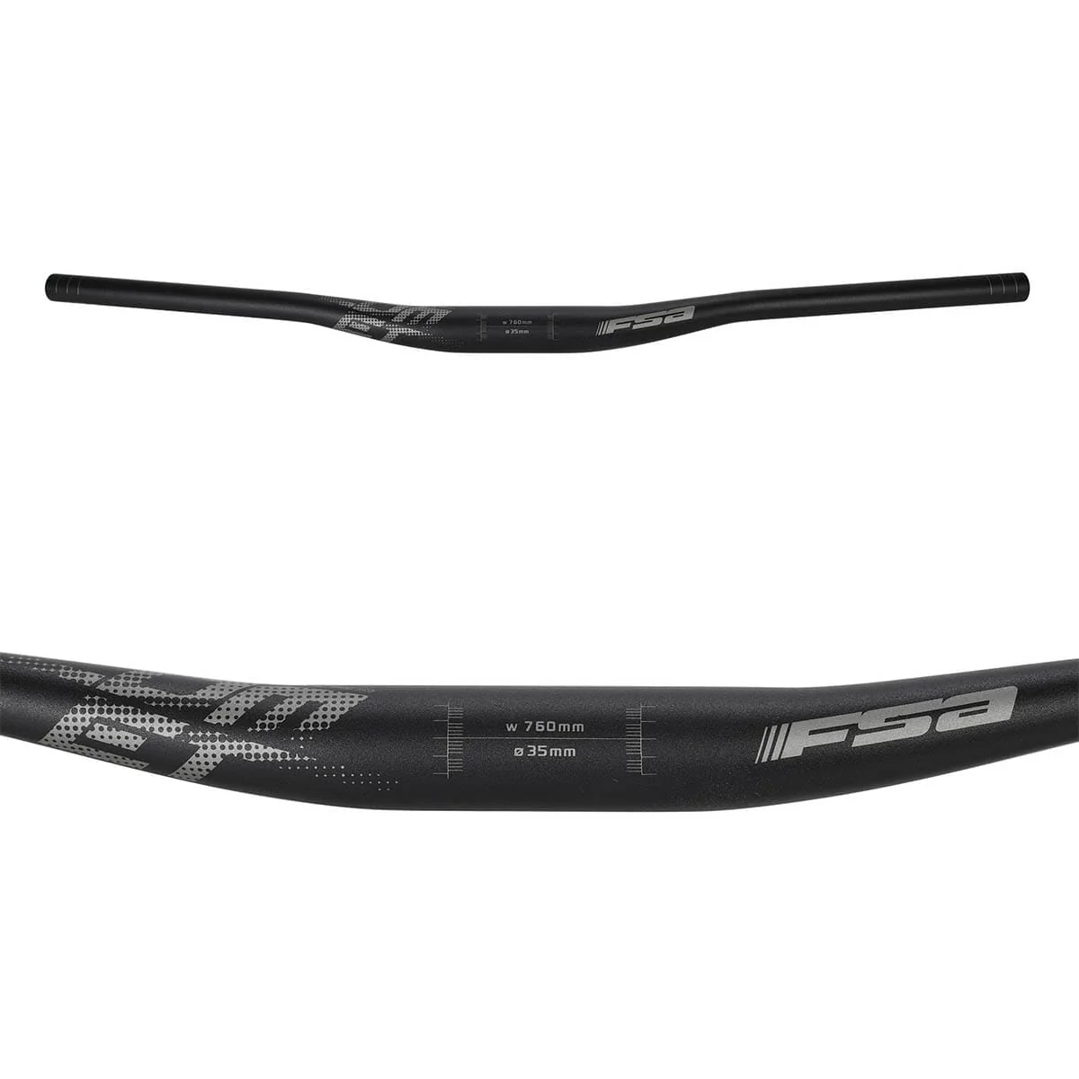 Kleiderbügel FSA COMET Aluminium Rise 15mm 35/760mm Schwarz