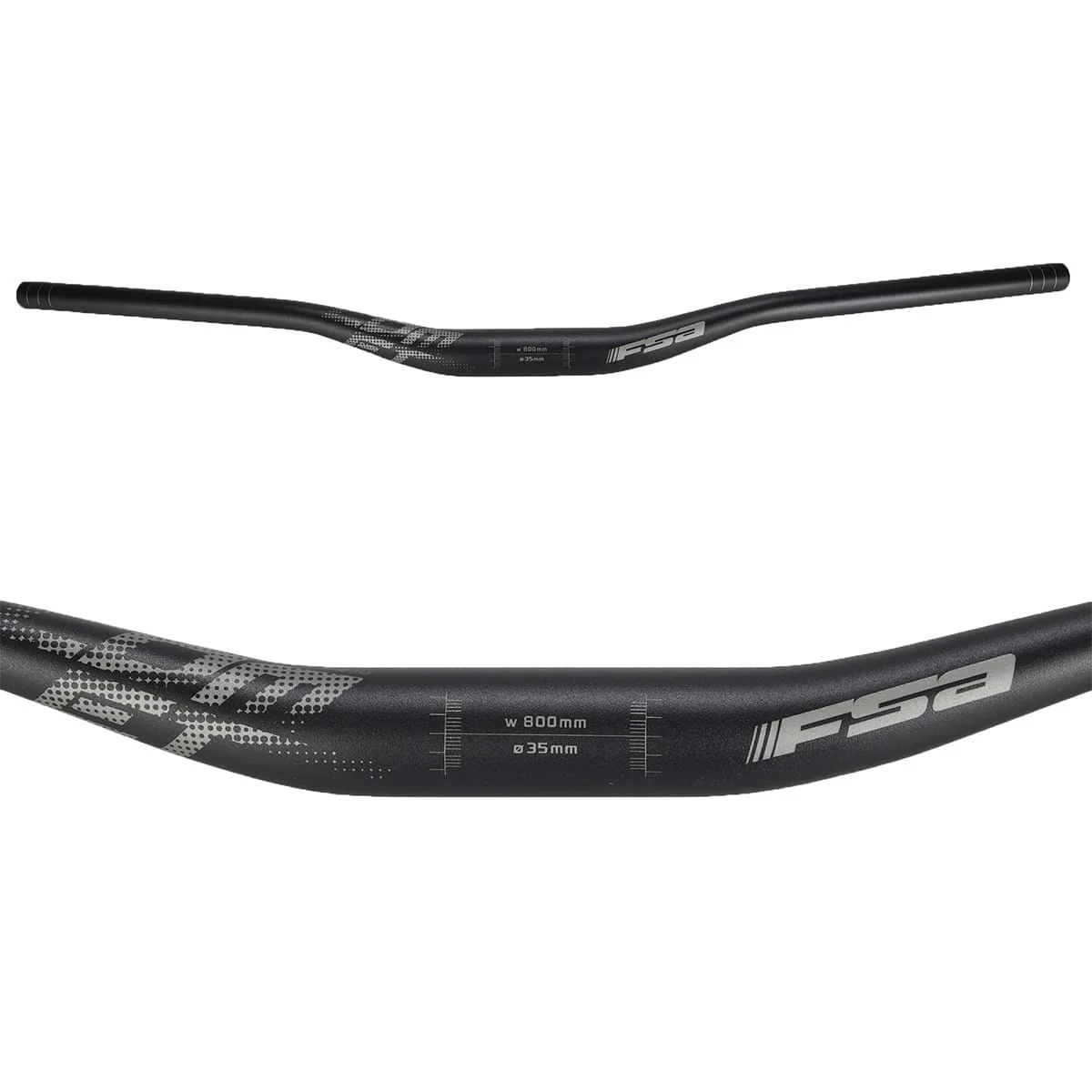 Kleiderbügel FSA COMET Aluminium Rise 25mm 35/800mm Schwarz - Image 2