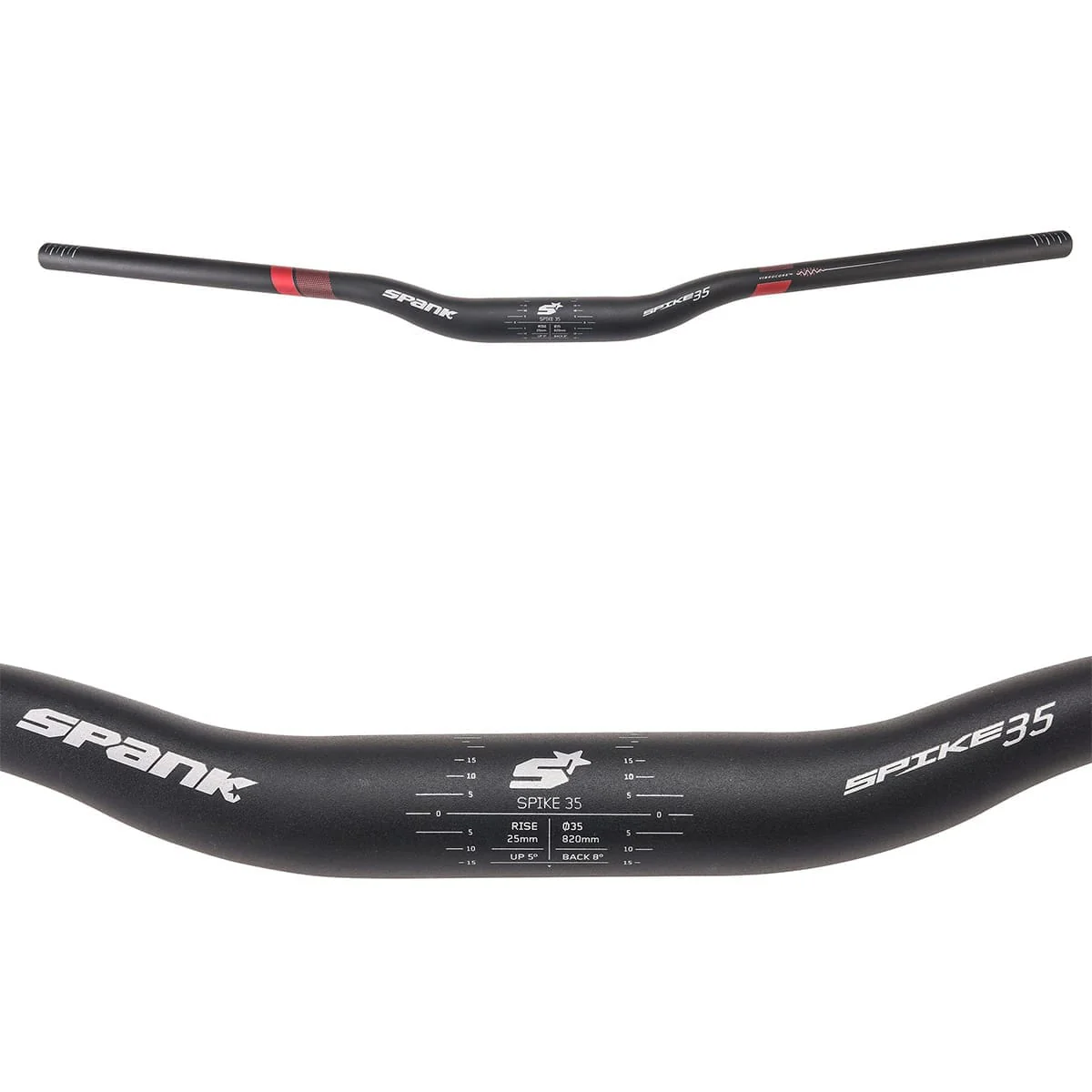 Kleiderbügel SPANK SPIKE 35 VIBROCORE Rise 25mm 820mm Rot - Image 3