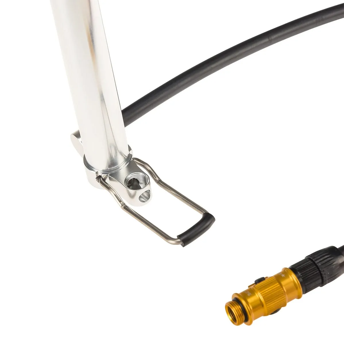 Kompakte Fußpumpe LEZYNE MICRO FLOOR DRIVE HP Silber - Image 3