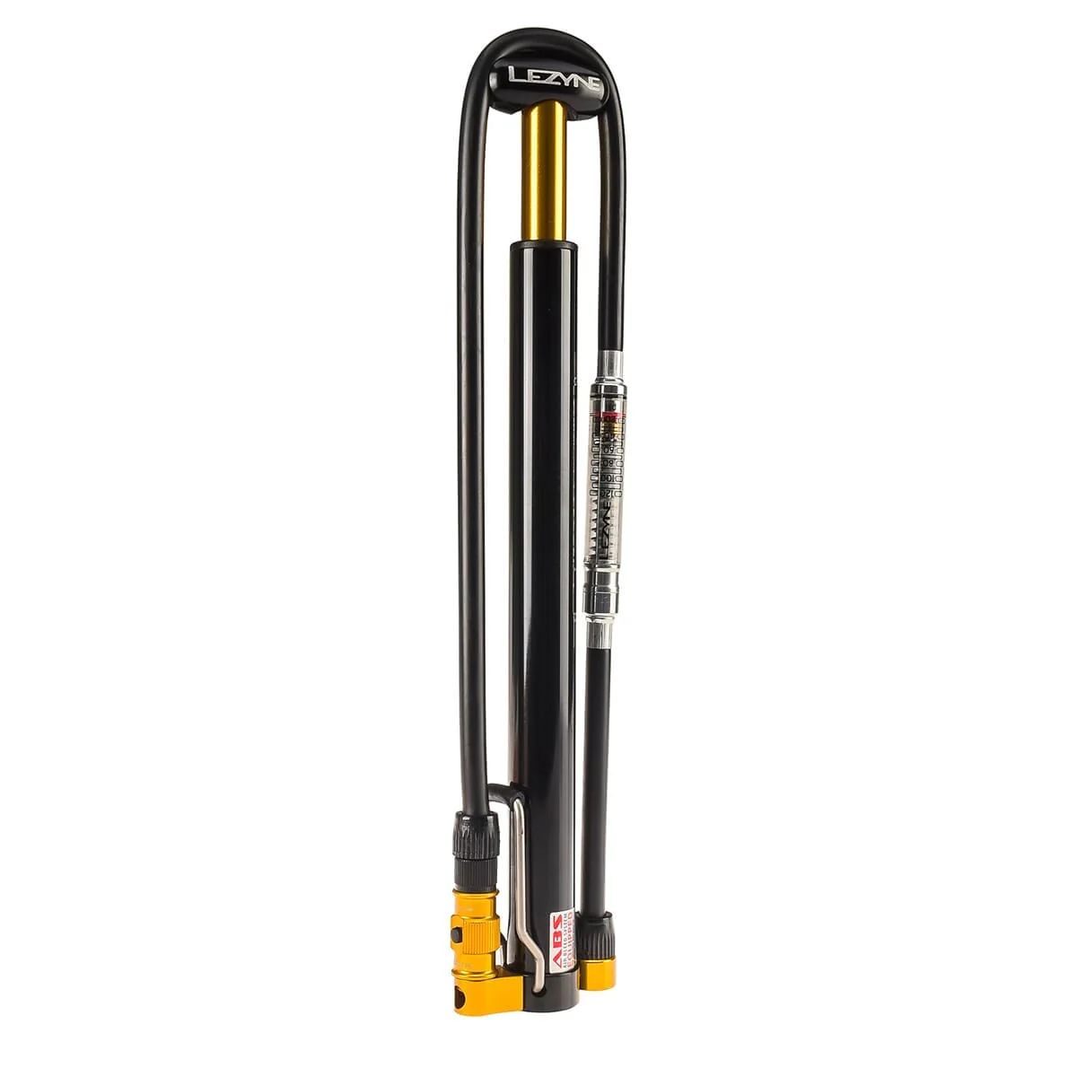 Kompakte Fußpumpe LEZYNE MICRO FLOOR DRIVE HPG Schwarz