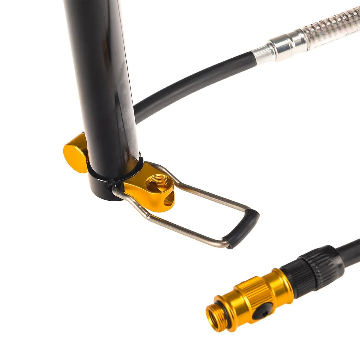 Kompakte Fußpumpe LEZYNE MICRO FLOOR DRIVE HPG Schwarz - Image 3