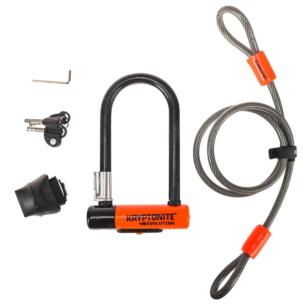 KRYPTONITE EVOLUTION MINI-7 U-Schloss + FLEX-Kabel