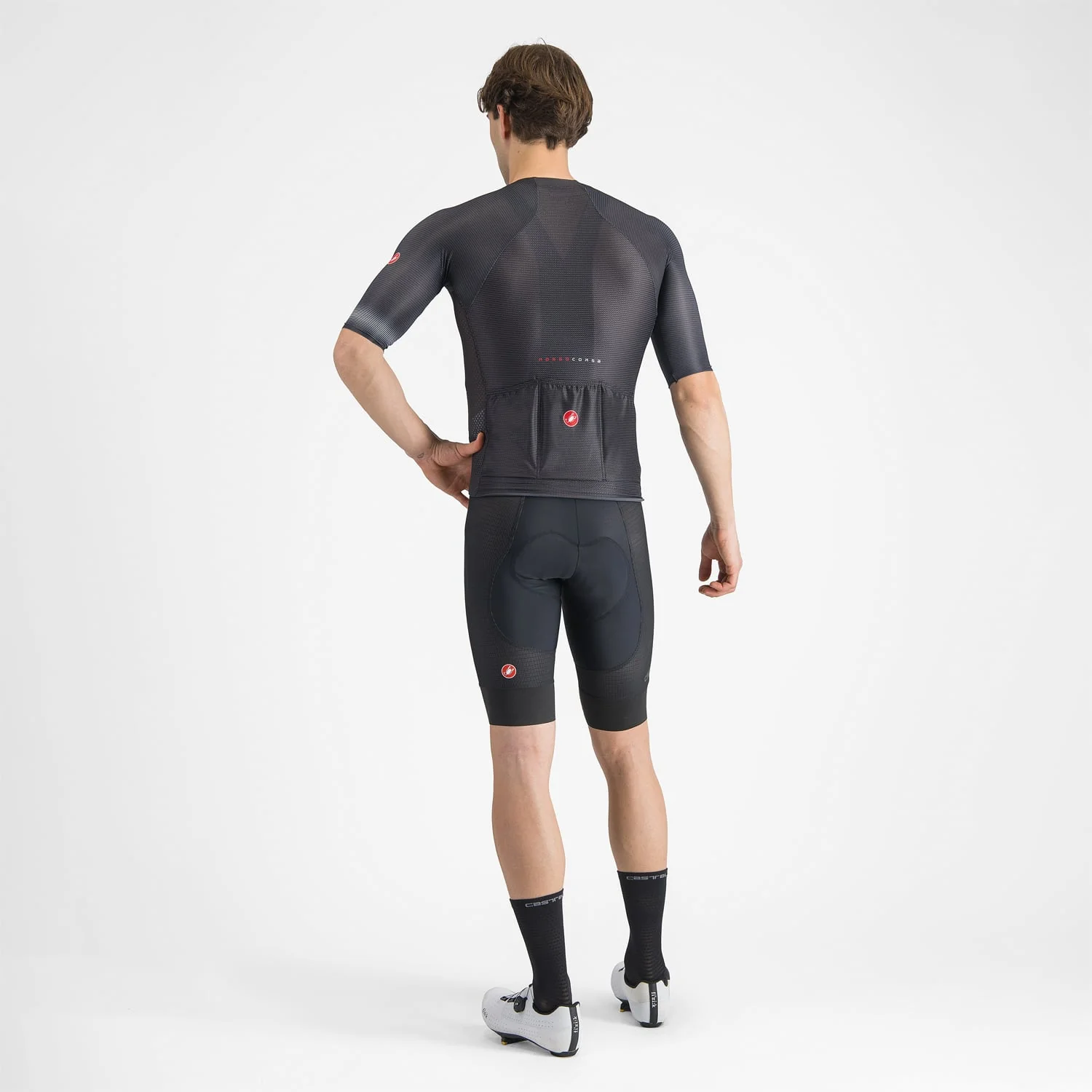 Kurze Trägerhose CASTELLI A/C Schwarz - Image 6
